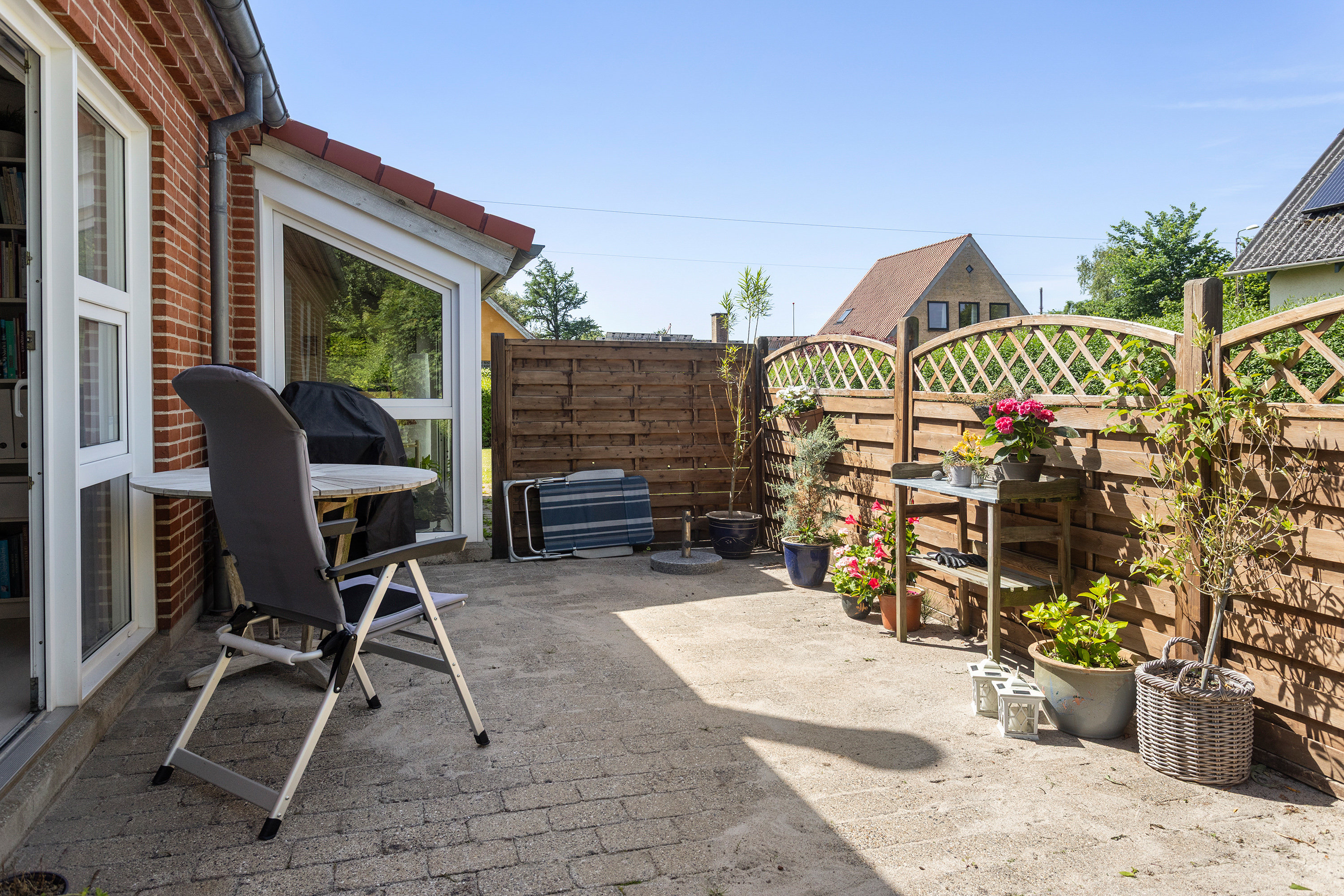 Fremhævet terrasse billede i fuldskærmstilstand. Billede af Møllevej 9, 9760 Vrå