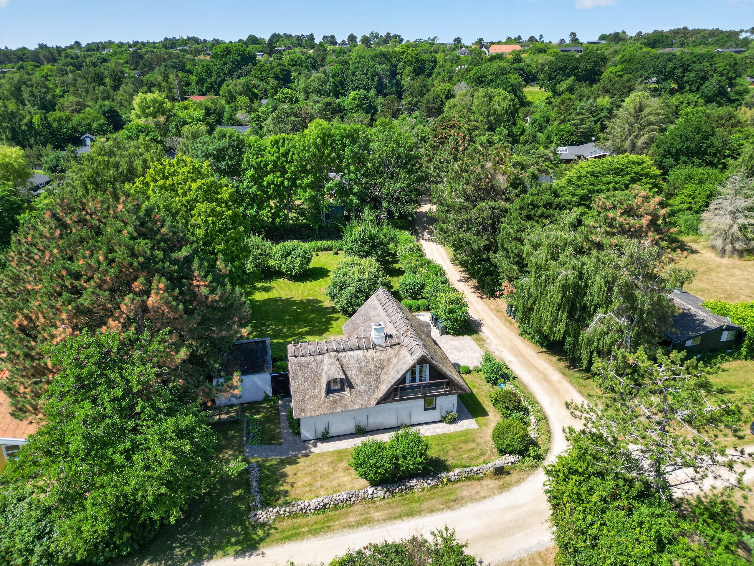 Fremhævet luftfoto billede i fuldskærmstilstand. Billede af Lærkeengen 1, Klint, 4500 Nykøbing Sj