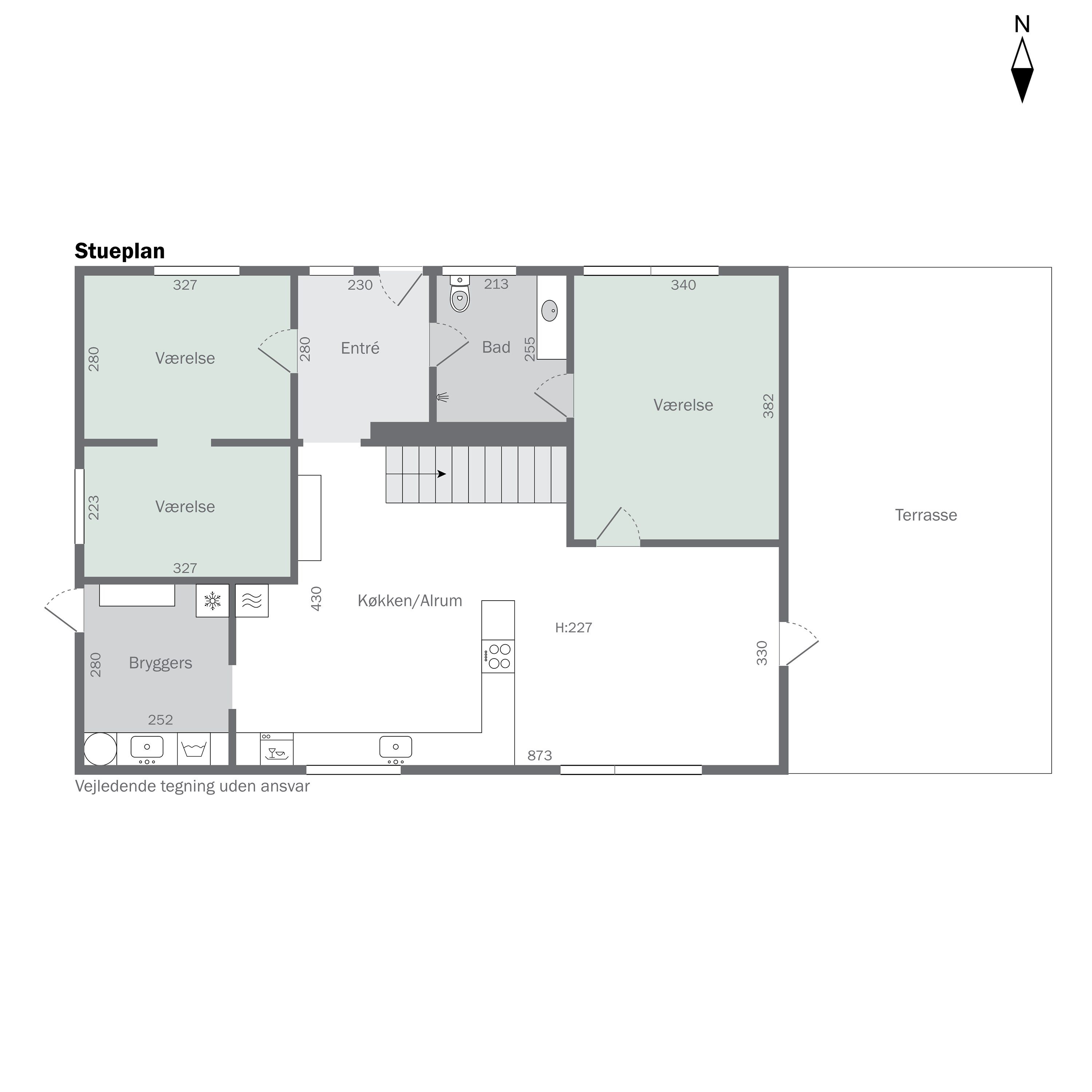 Plantegninger billede af Rybakkevej 20, 2791 Dragør