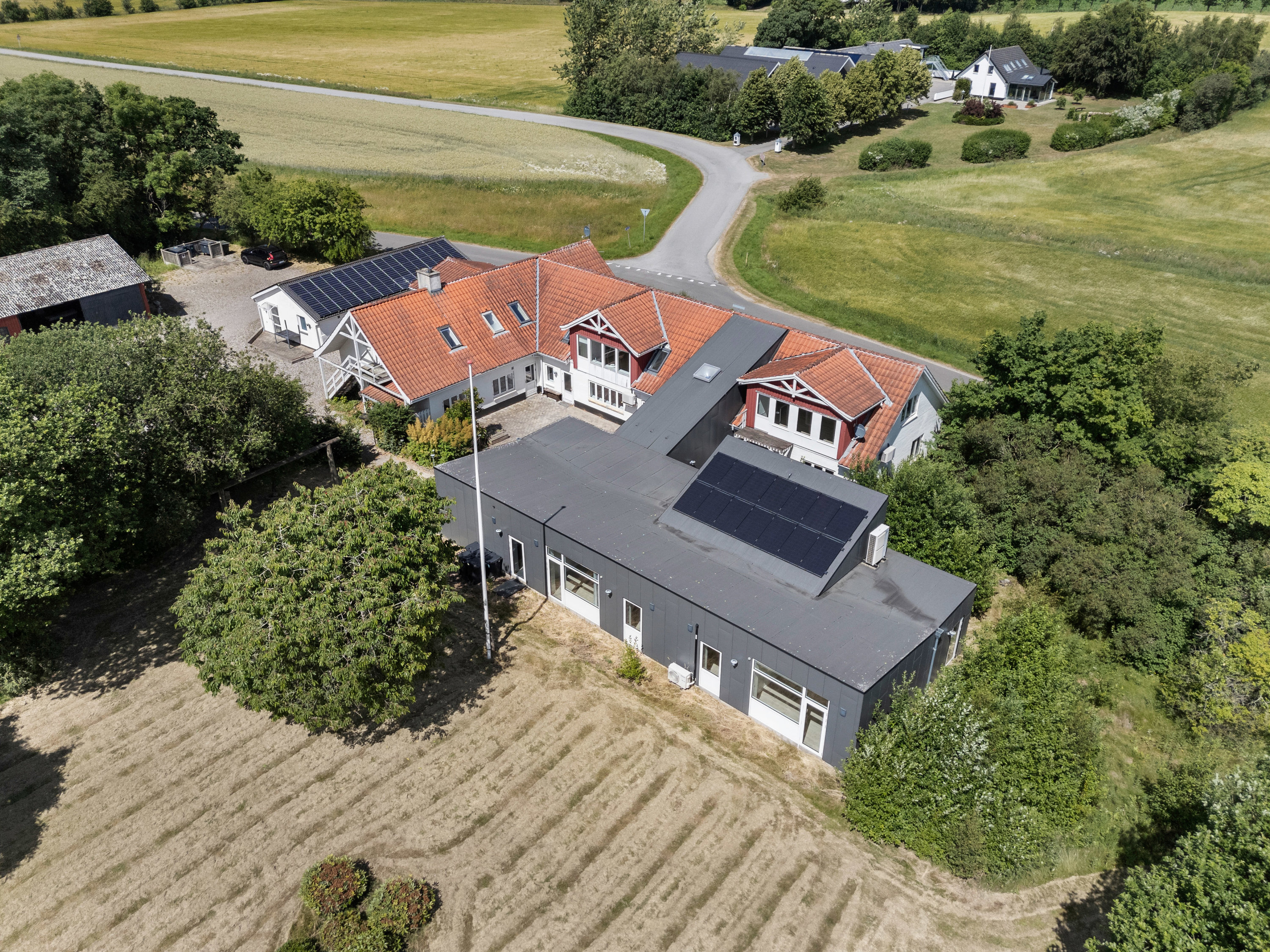 Fremhævet luftfoto billede i fuldskærmstilstand. Billede af Vester Søttrup Vej 36, Søttrup, 9600 Aars