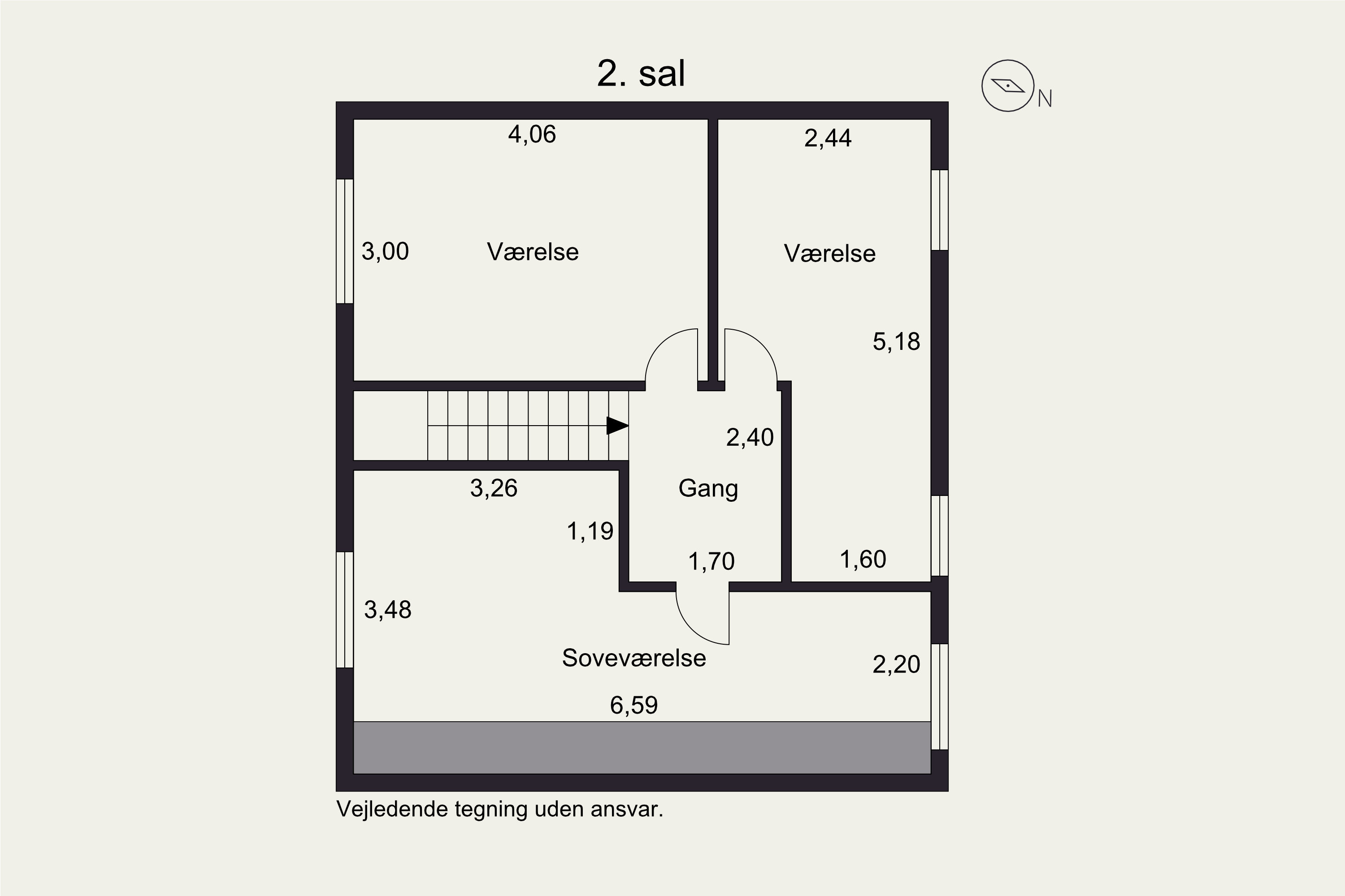 Plantegninger billede af Mosevej 3B, 1., 2970 Hørsholm