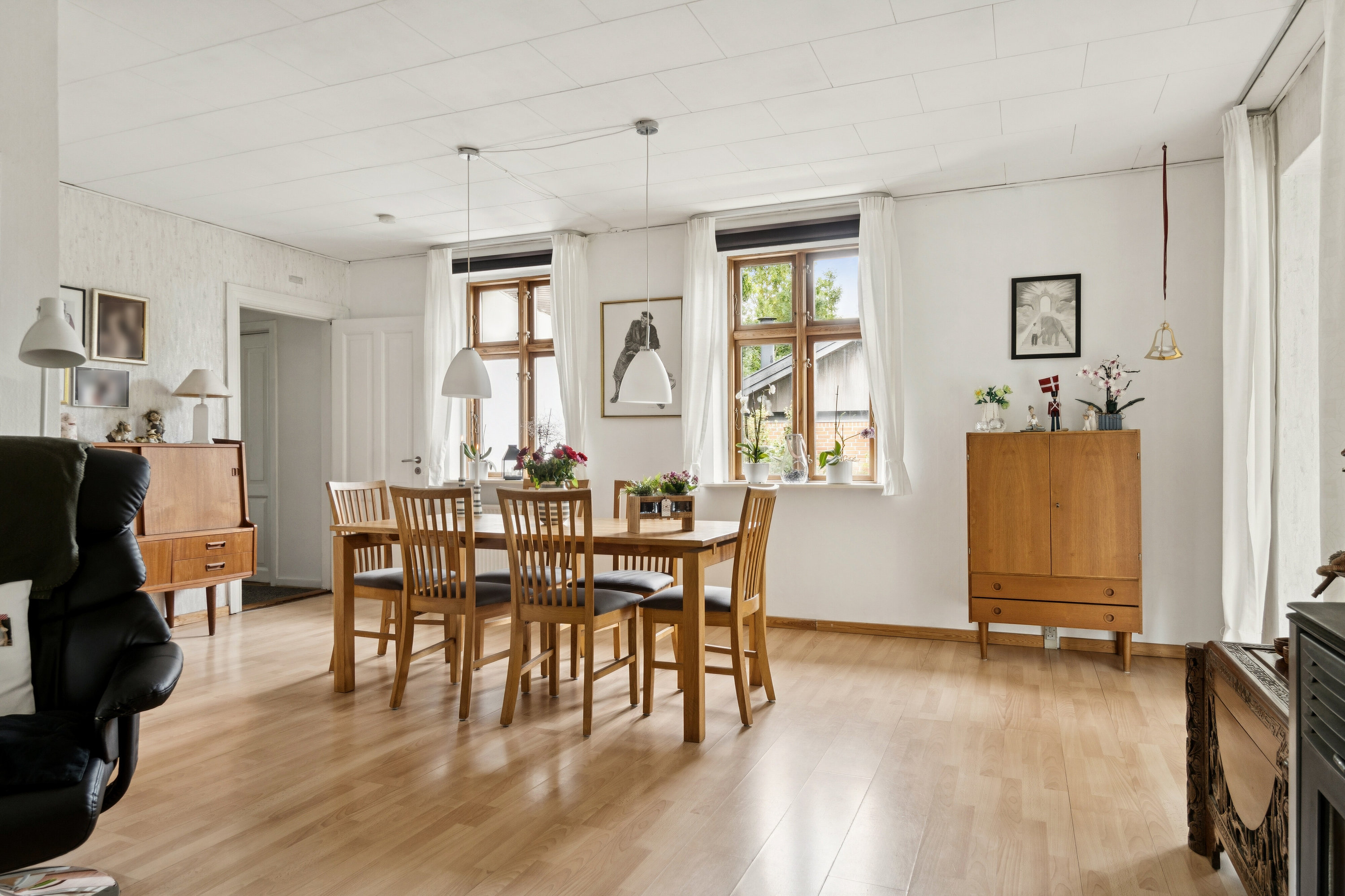 Fremhævet spisestue billede i fuldskærmstilstand. Billede af Nyvej 19, 4262 Sandved