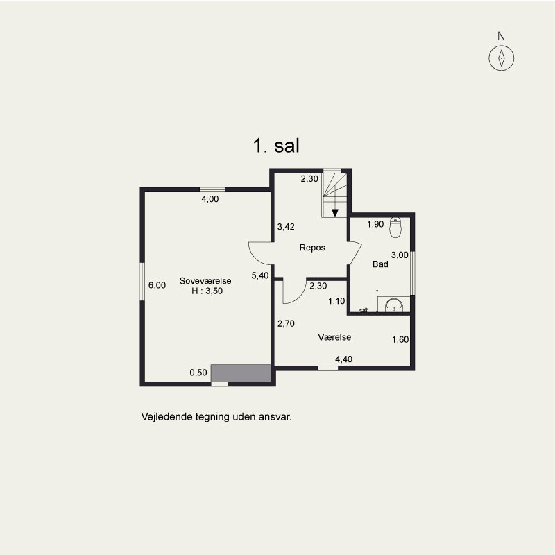 Plantegninger billede af Dons Byvej 26, Dons, 6051 Almind