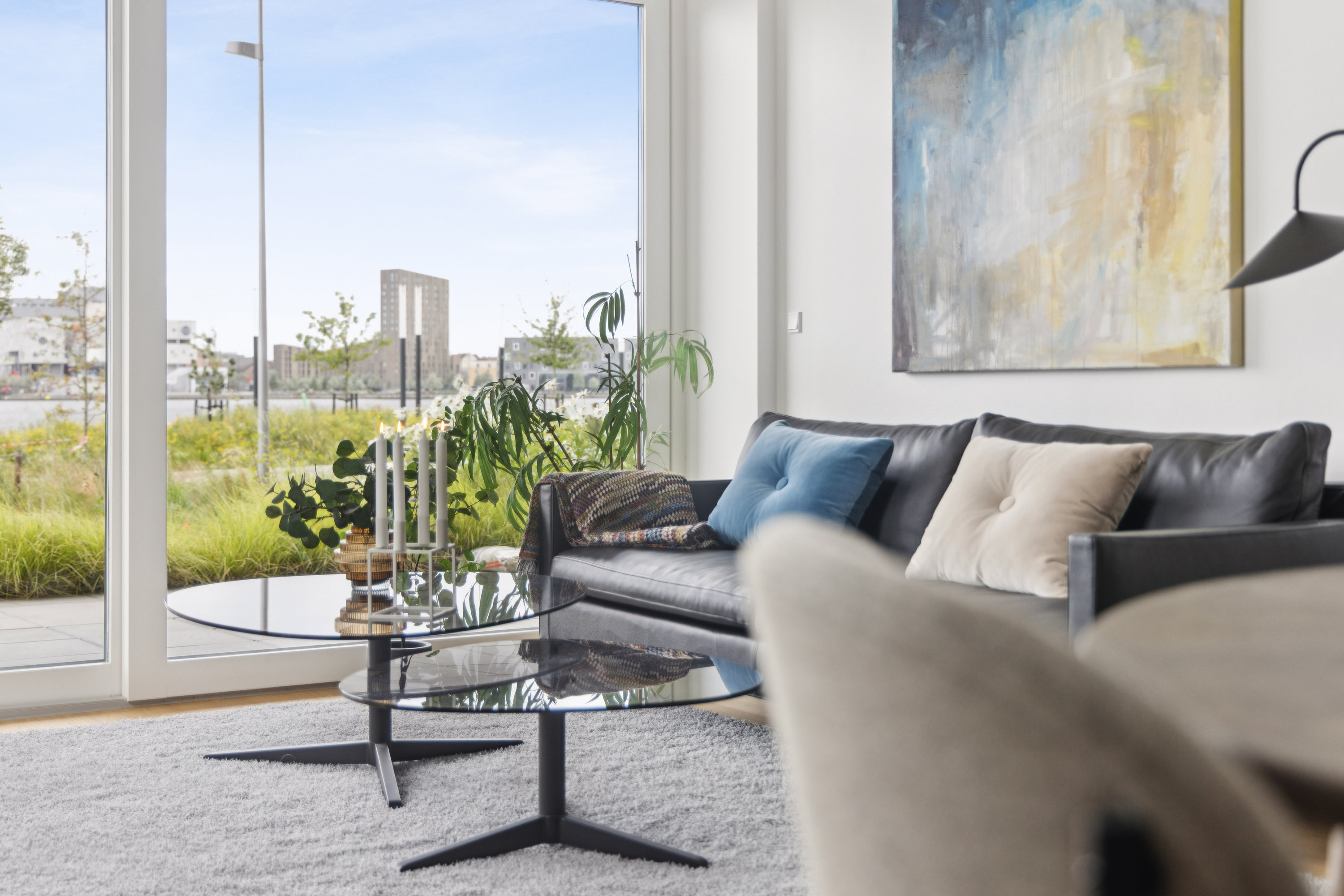 Fremhævet stue billede i fuldskærmstilstand. Billede af Stigsborg Brygge 161, st. tv., 9400 Nørresundby