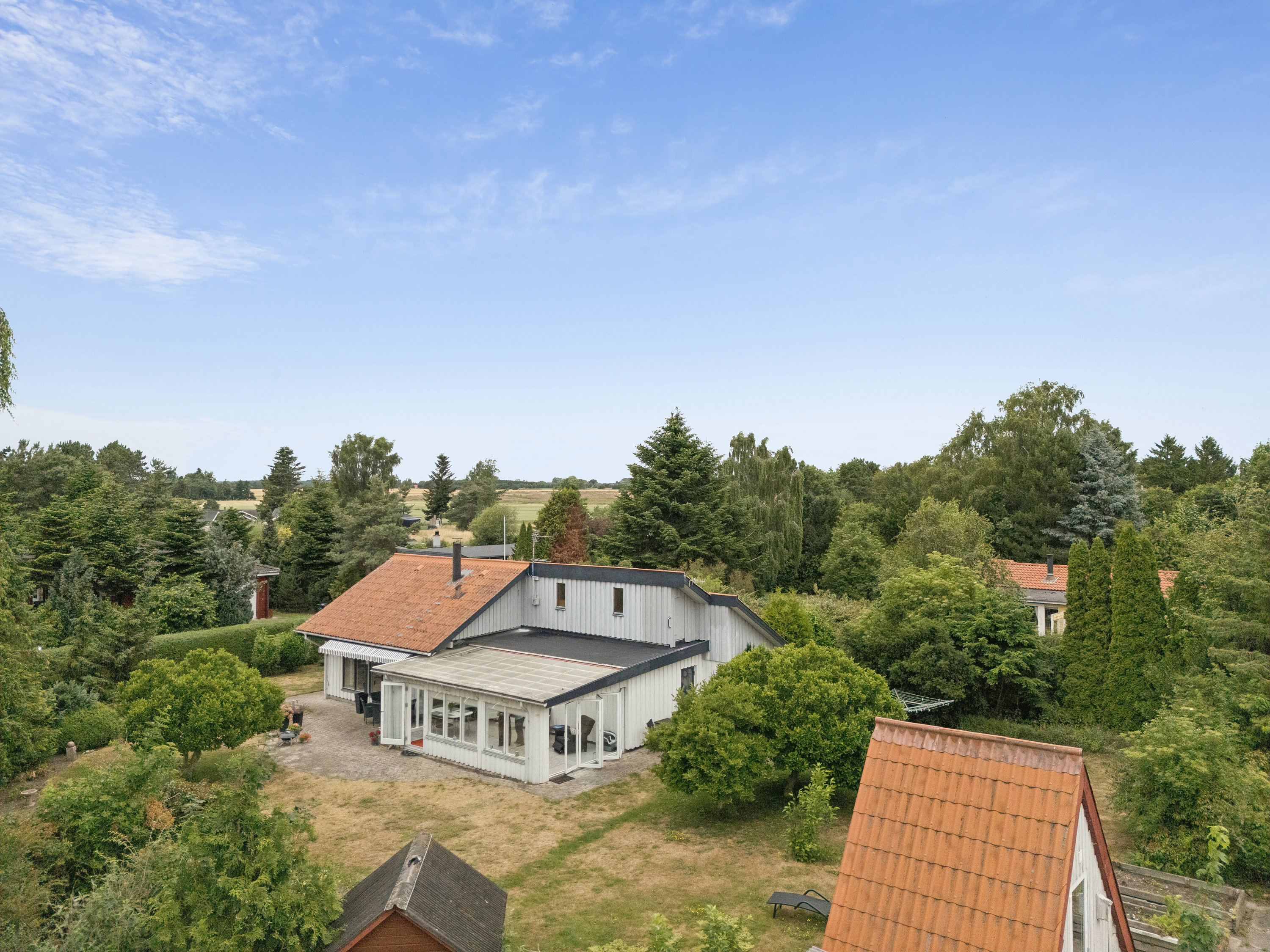 Fremhævet luftfoto billede i fuldskærmstilstand. Billede af Knortegåsvej 5, 4760 Vordingborg