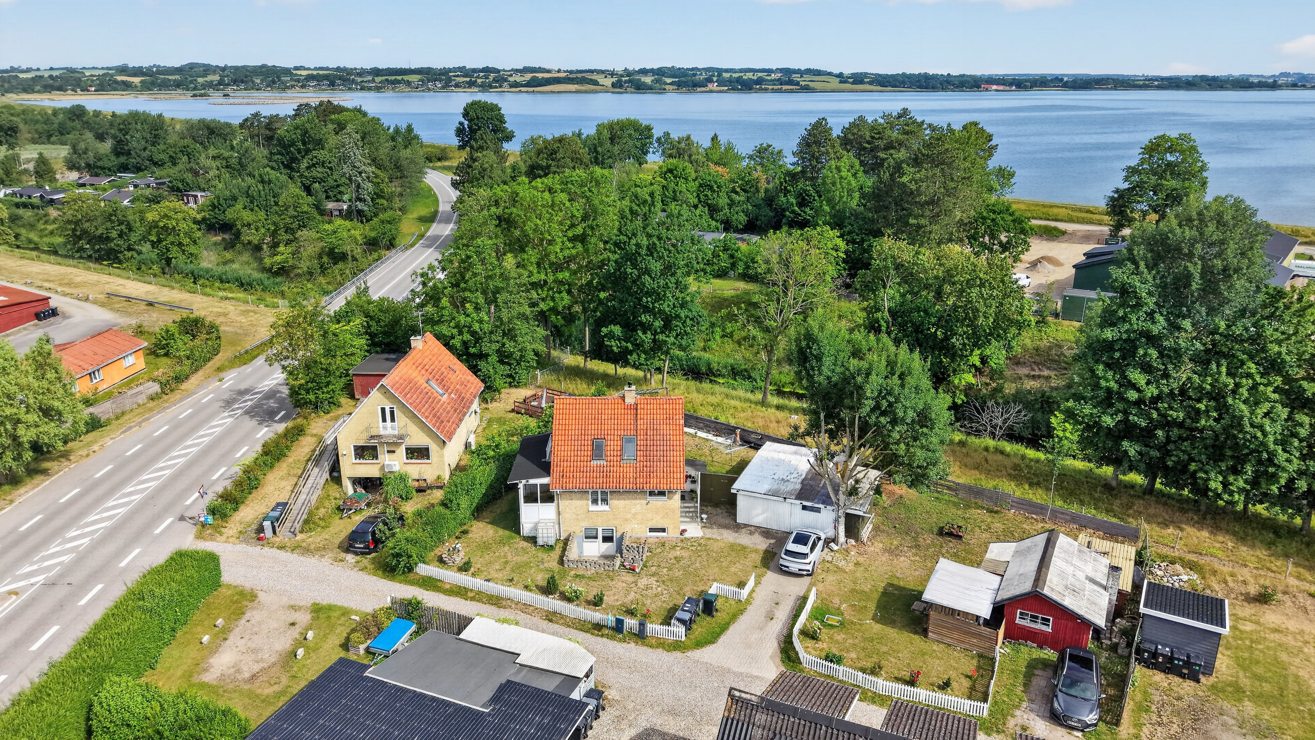 Fremhævet luftfoto billede i fuldskærmstilstand. Billede af Birkelien 3, Audebo, 4300 Holbæk