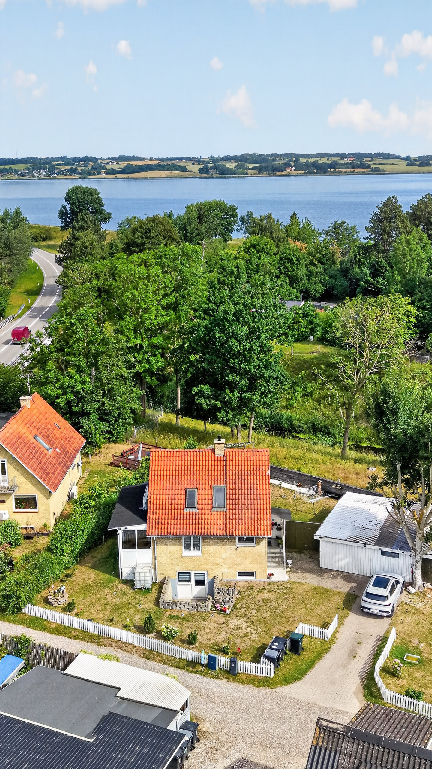 Fremhævet luftfoto billede i fuldskærmstilstand. Billede af Birkelien 3, Audebo, 4300 Holbæk