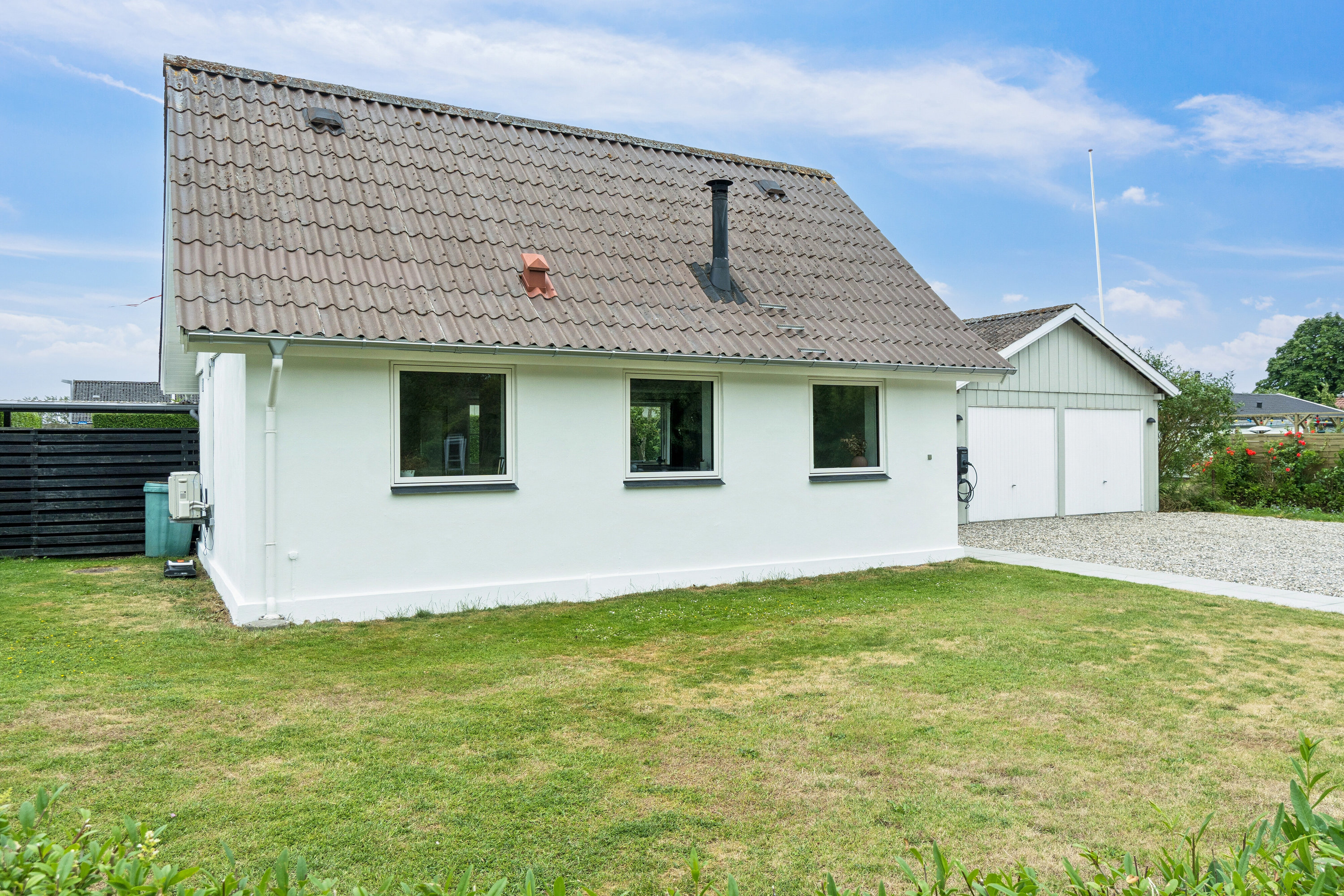 Fremhævet set fra haven billede i fuldskærmstilstand. Billede af Krænkerupvej 74, Havrebjerg, 4200 Slagelse