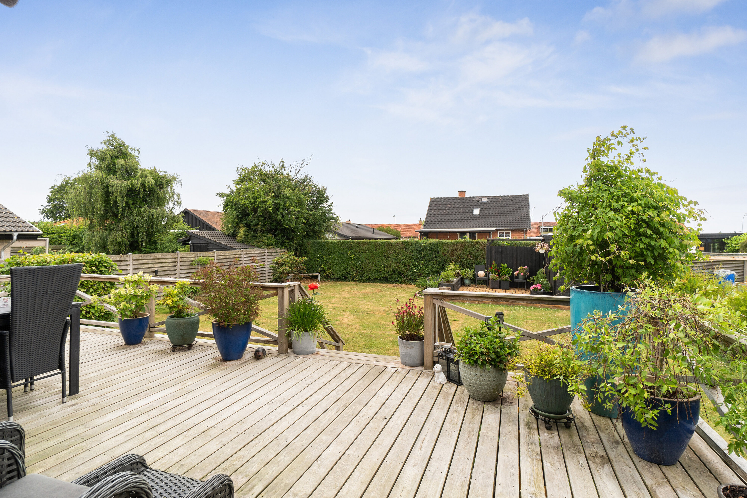 Fremhævet terrasse billede i fuldskærmstilstand. Billede af Kærmark 48, 2650 Hvidovre