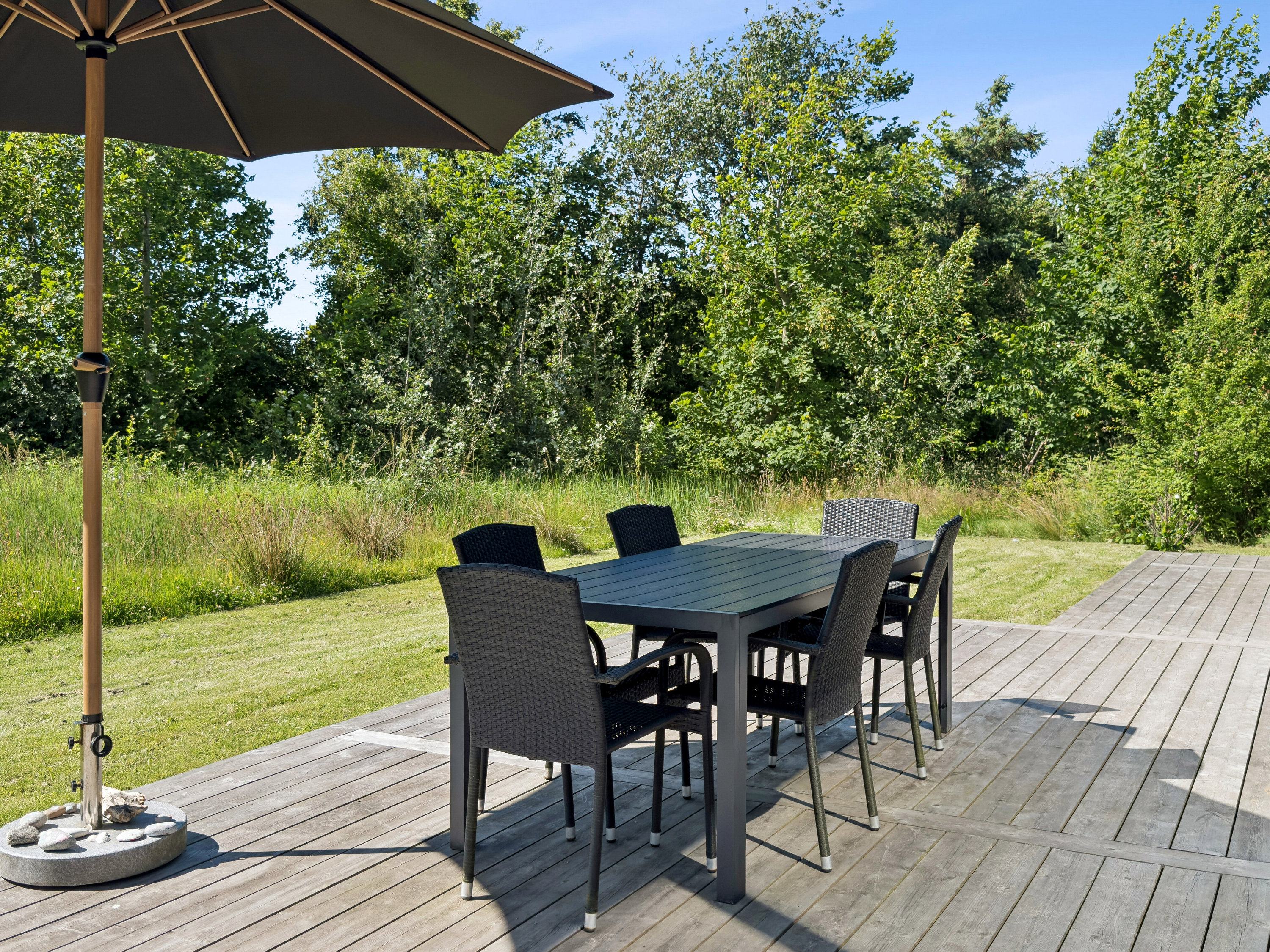 Fremhævet terrasse billede i fuldskærmstilstand. Billede af Lillehundsvej 1, Skal Klit, 9800 Hjørring