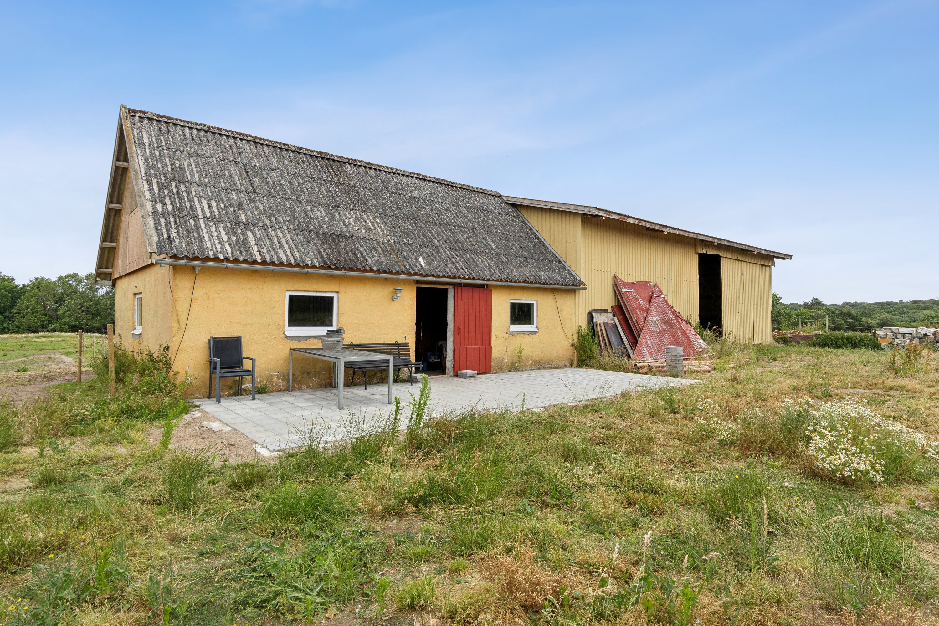 Fremhævet set fra haven billede i fuldskærmstilstand. Billede af Kollekollevej 27, Eskilstrup, 4560 Vig