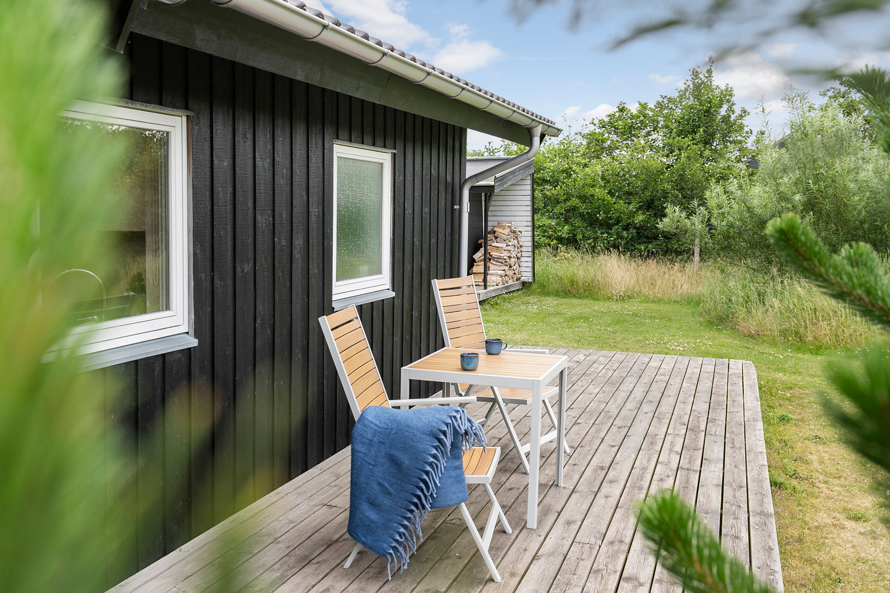 Fremhævet terrasse billede i fuldskærmstilstand. Billede af Kronvildtvej 39, Krogen, 9460 Brovst