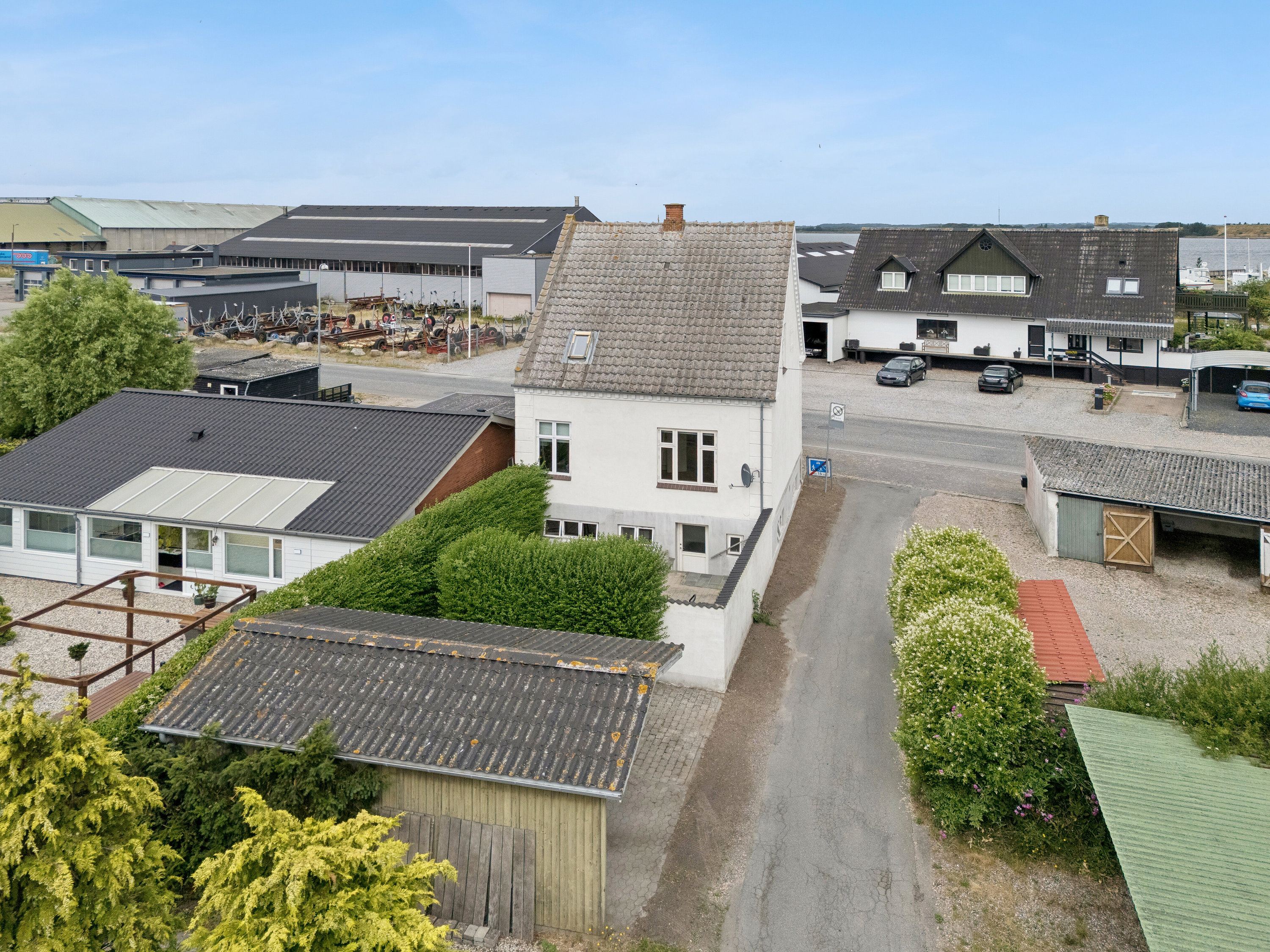 Fremhævet luftfoto billede i fuldskærmstilstand. Billede af Havnegade 70, 5900 Rudkøbing