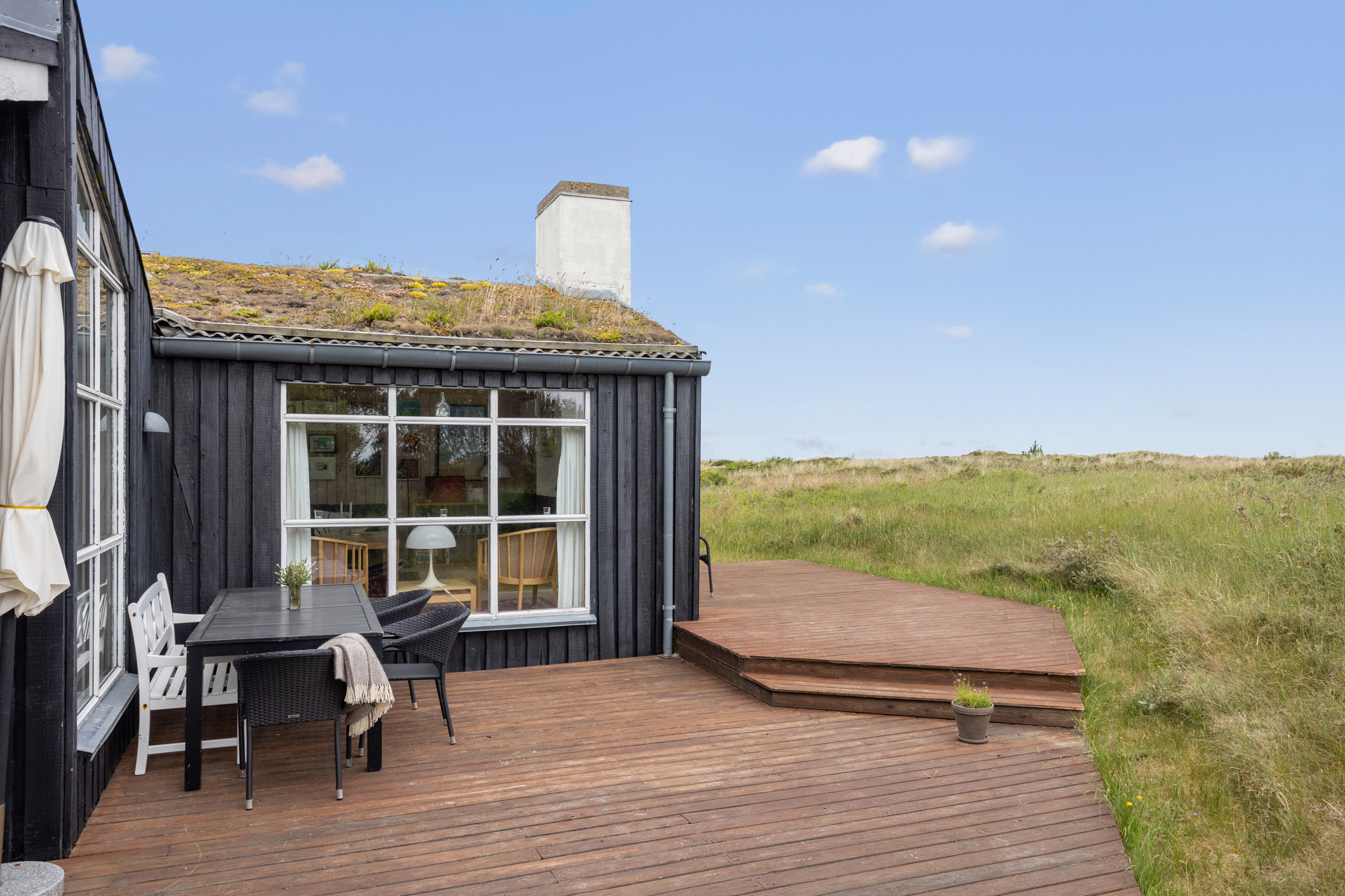 Fremhævet terrasse billede i fuldskærmstilstand. Billede af Grævlingestien 8, Lyngså, 9300 Sæby