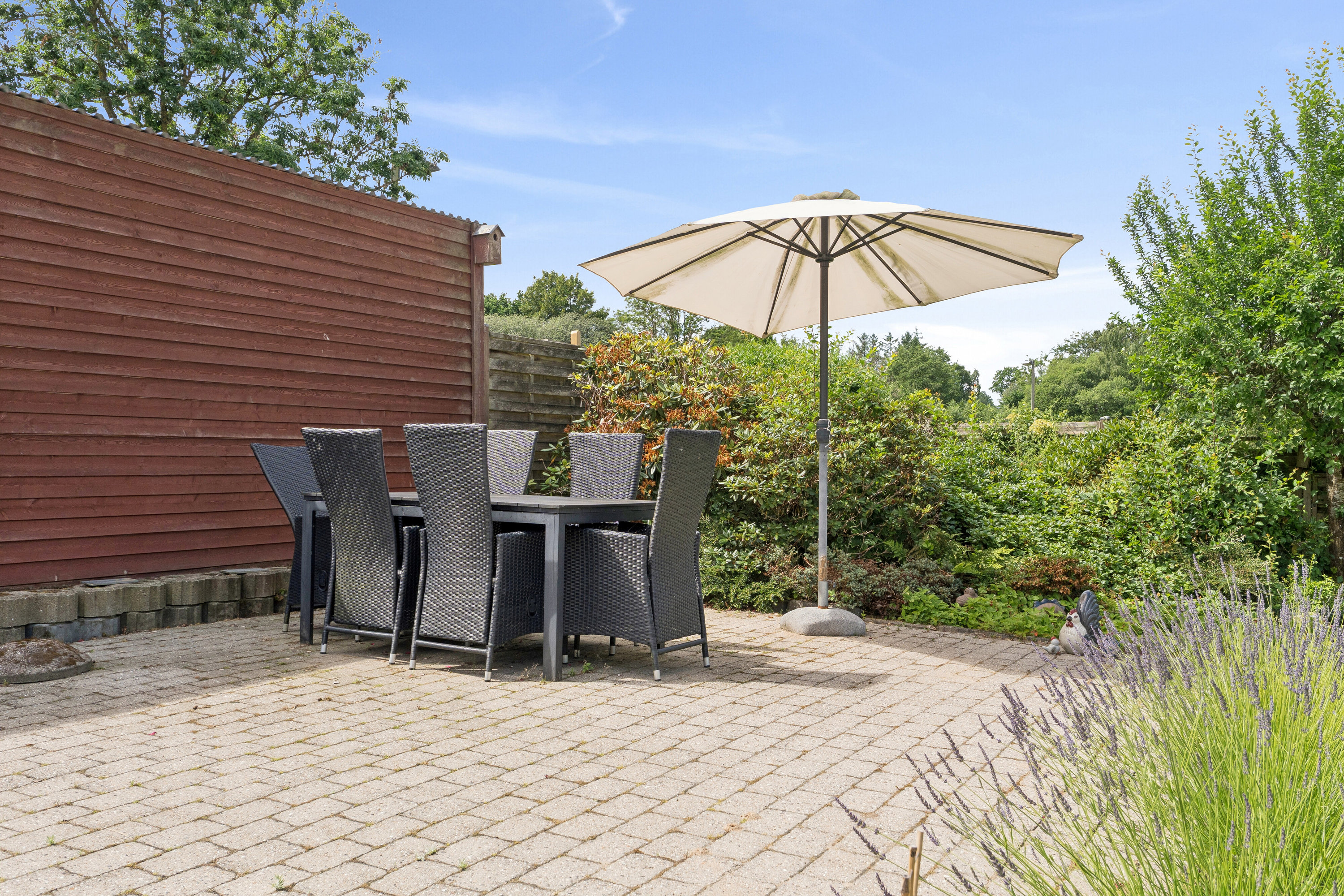 Fremhævet terrasse billede i fuldskærmstilstand. Billede af Skovbrynet 6, 8620 Kjellerup