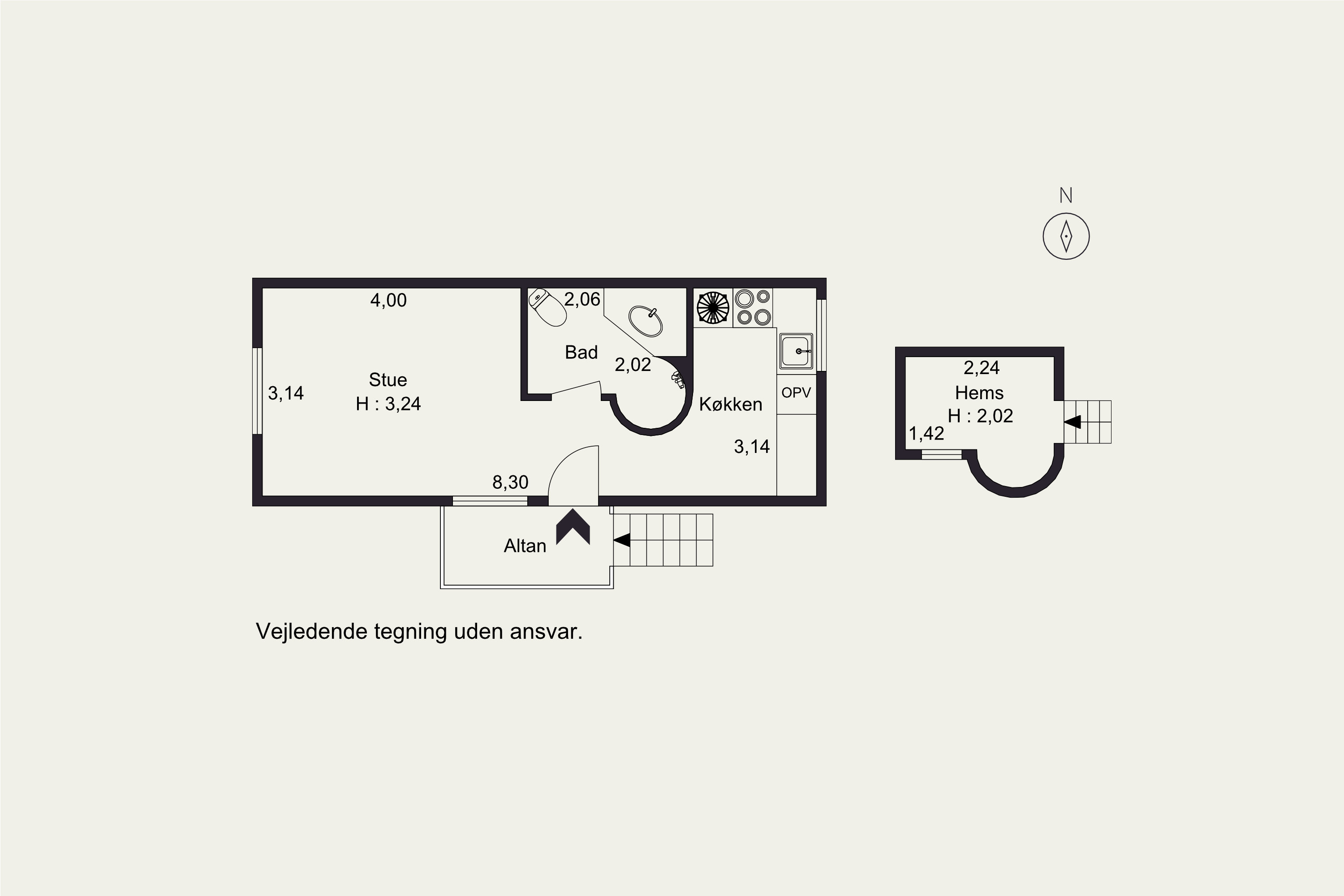 Plantegninger billede af Egegade 16, 1., 8200 Aarhus N