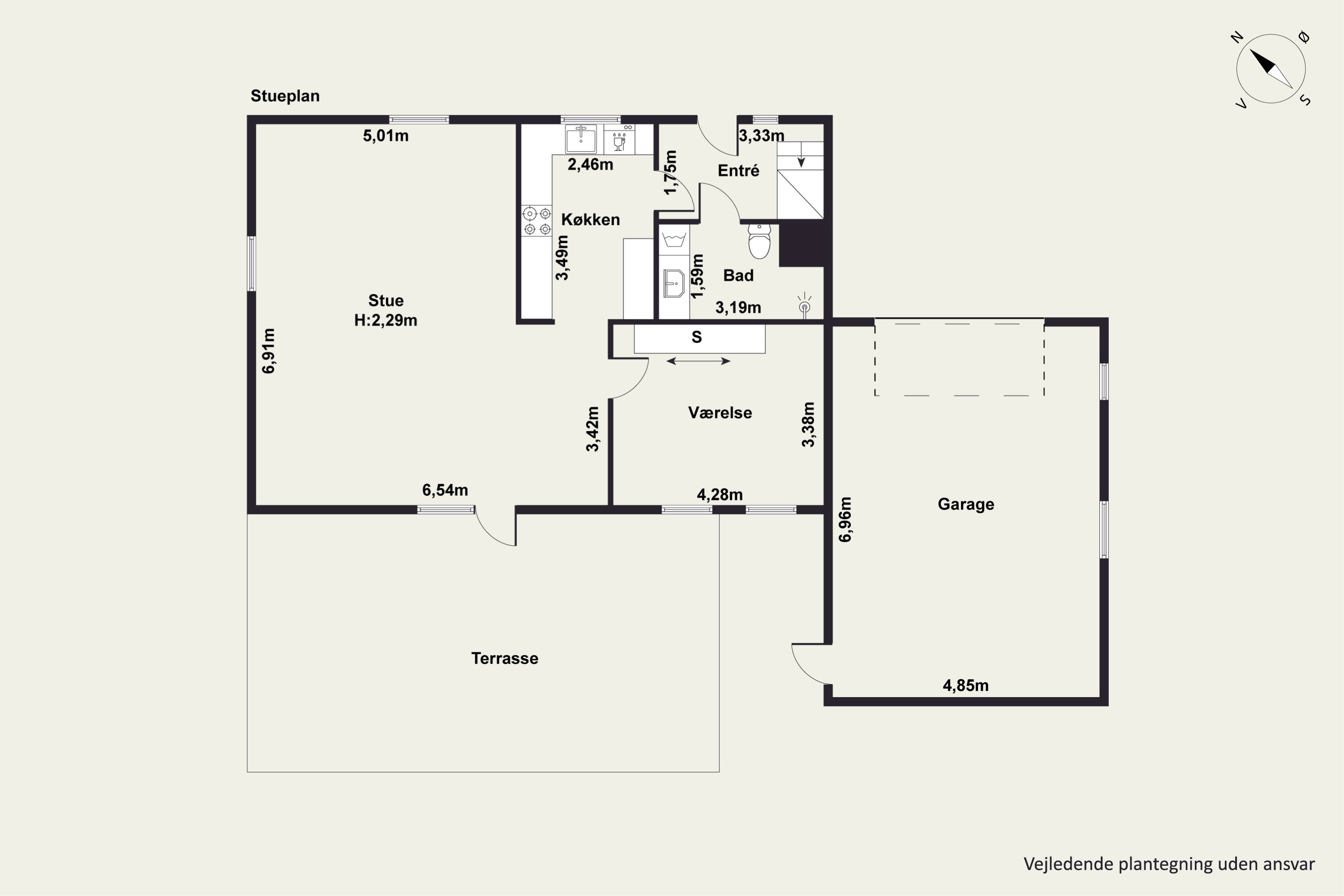 Plantegninger billede af Ramsdahlsvej 11, Dommerby, 7800 Skive