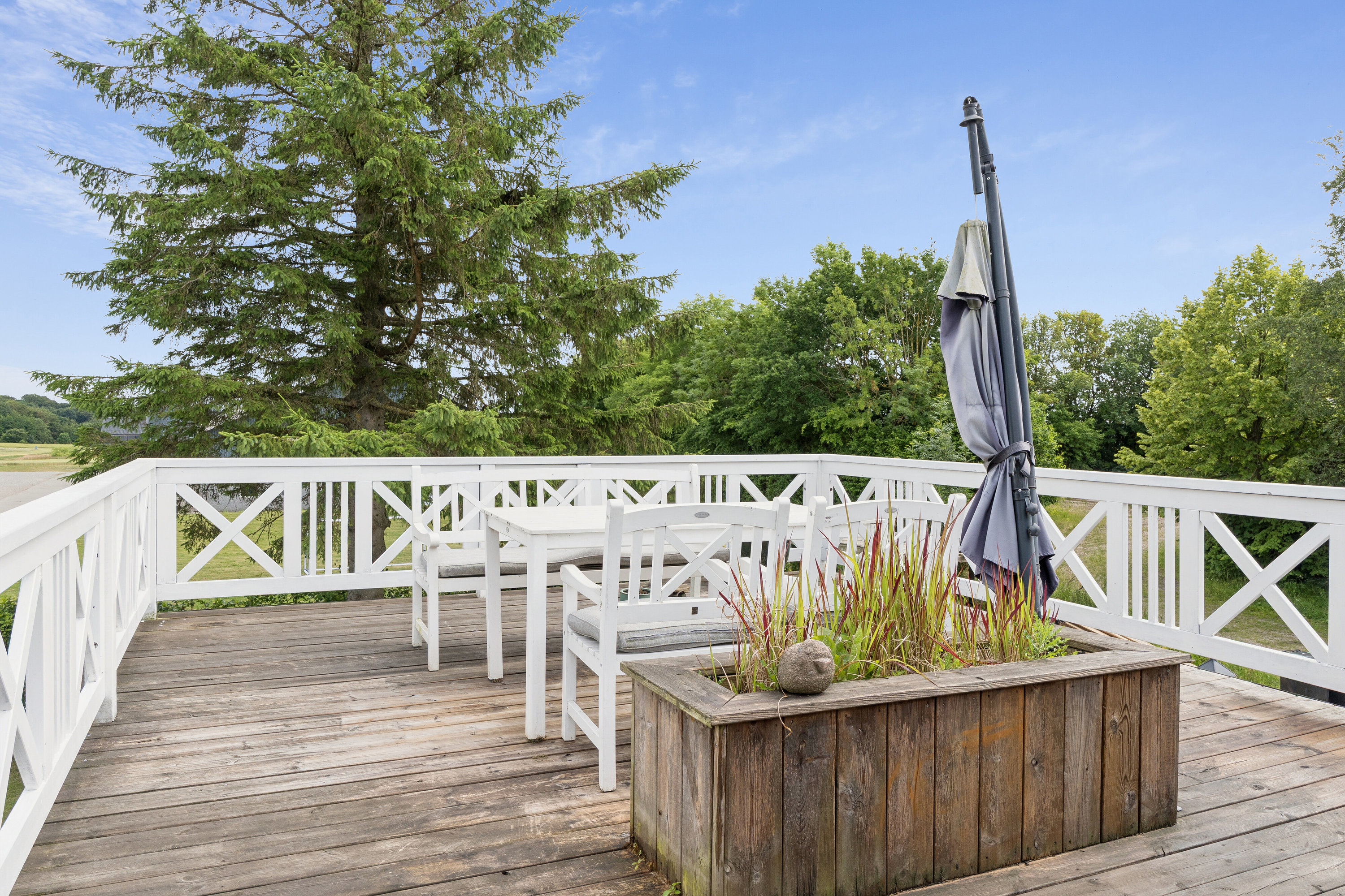 Fremhævet terrasse billede i fuldskærmstilstand. Billede af Labingvej 10, Labing, 8462 Harlev J