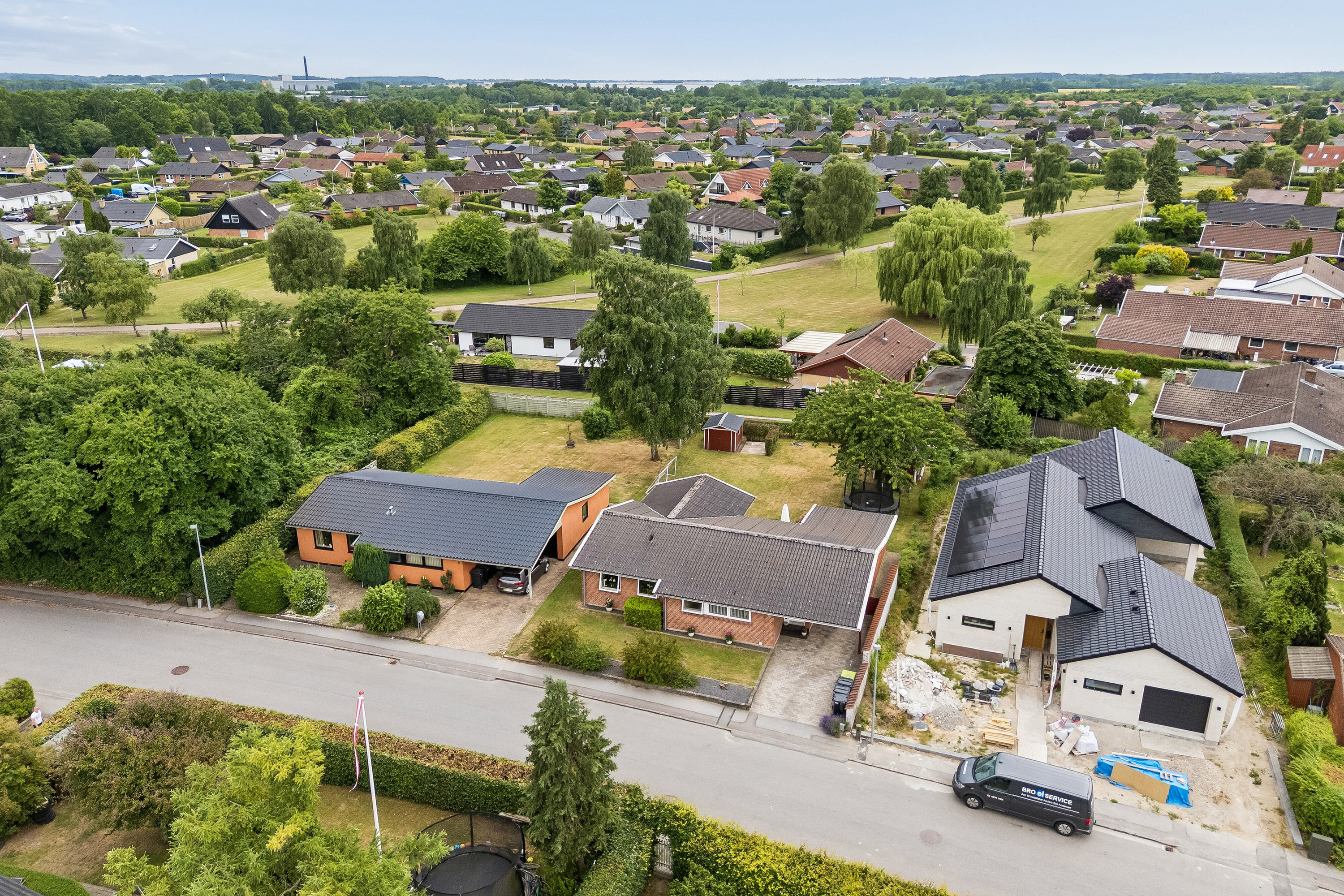 Fremhævet luftfoto billede i fuldskærmstilstand. Billede af Jeppe Åkjærs Vej 25, 4700 Næstved