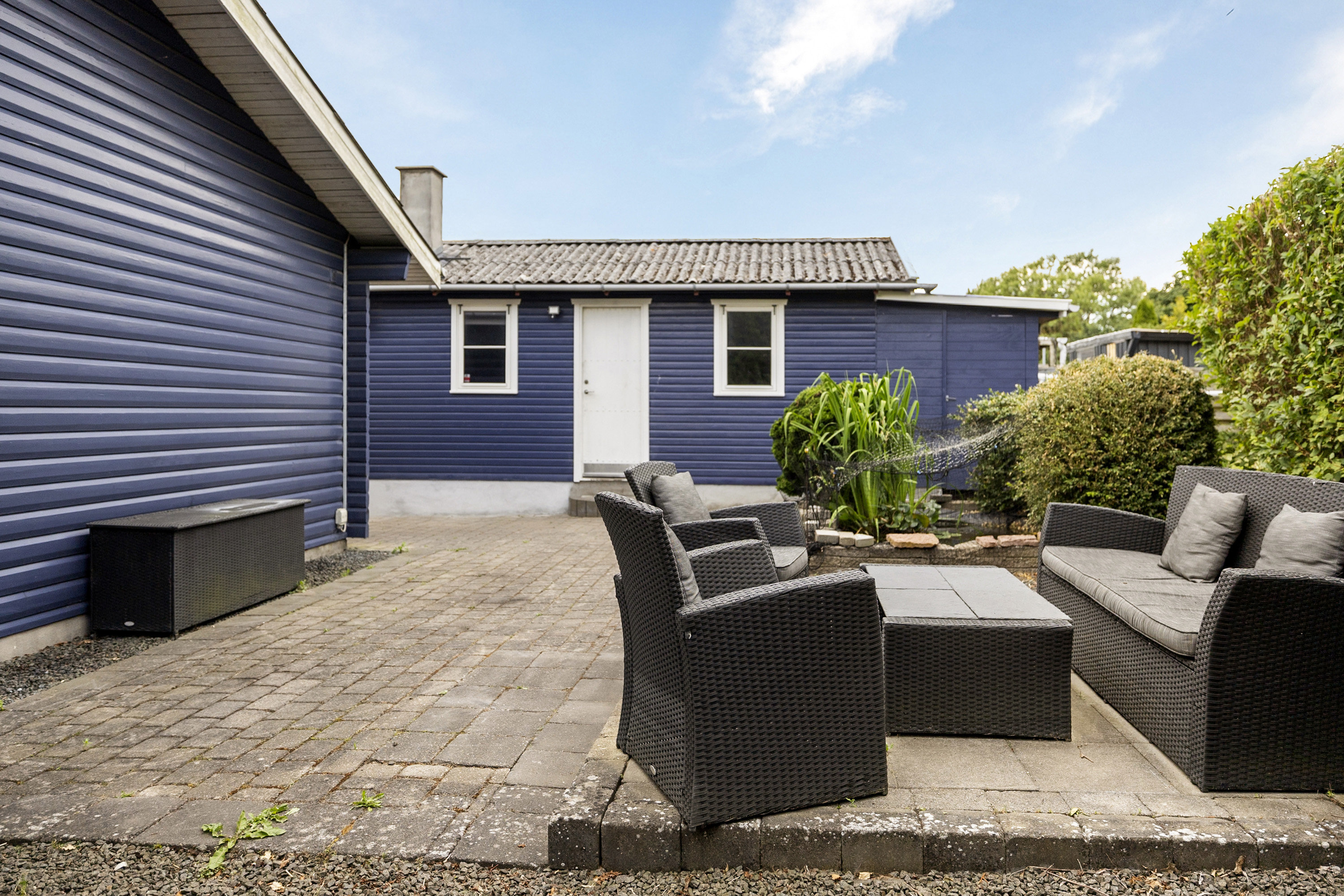 Fremhævet terrasse billede i fuldskærmstilstand. Billede af Bøgevej 2, Frølunde, 4220 Korsør