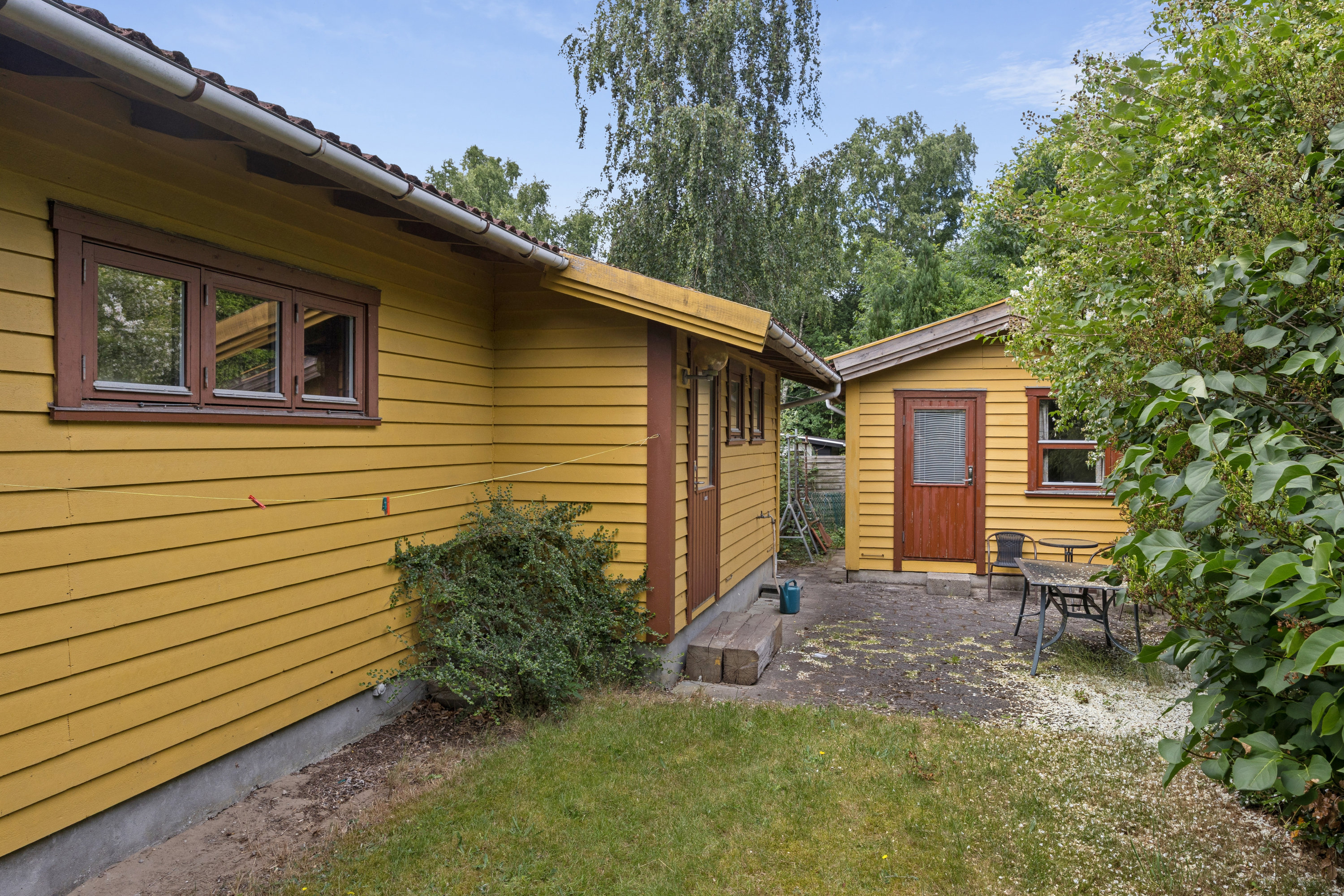 Fremhævet terrasse billede i fuldskærmstilstand. Billede af Snerleager 18, Ordrup, 4540 Fårevejle
