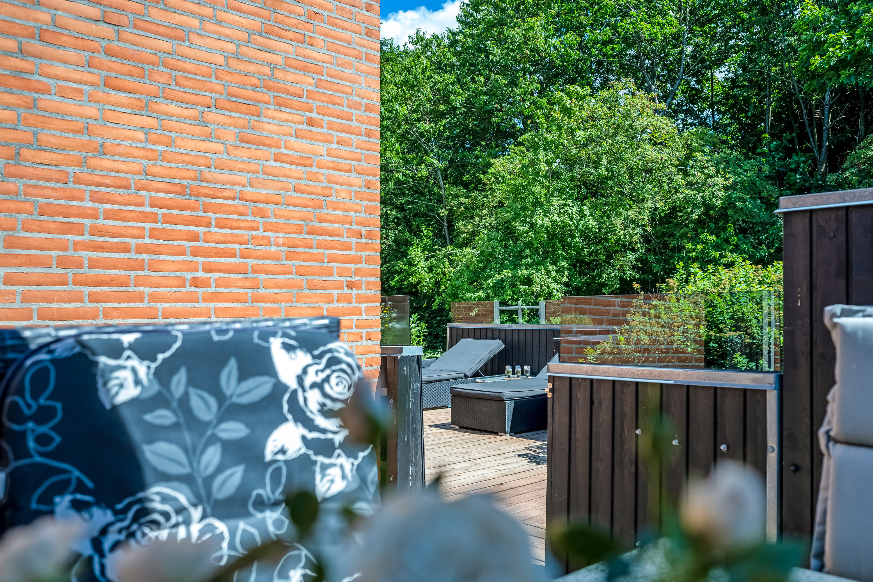 Fremhævet terrasse billede i fuldskærmstilstand. Billede af Hyldehaven 19, 6800 Varde