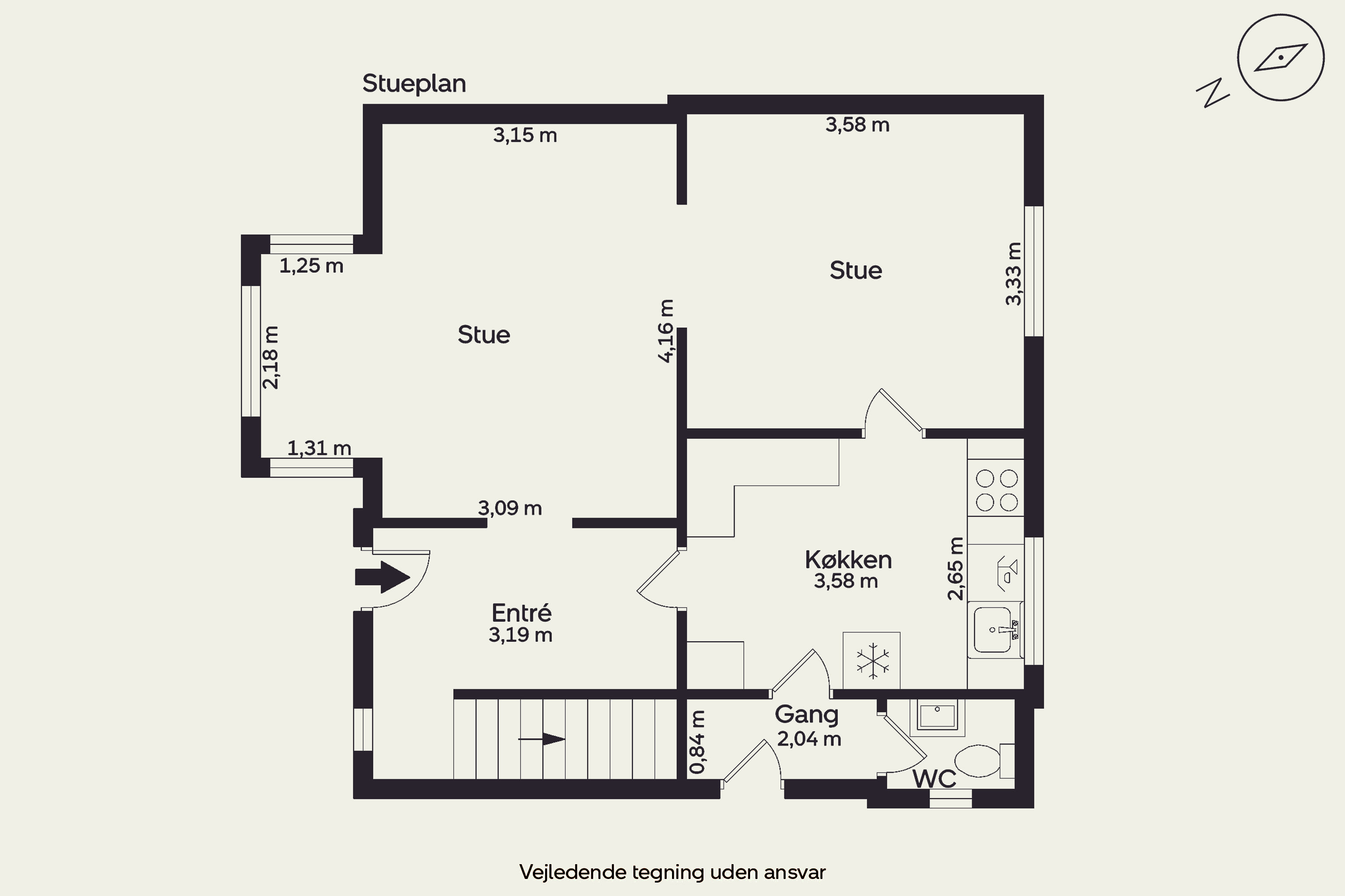 Plantegninger billede af Vibekevej 3, Dyrup, 5250 Odense SV