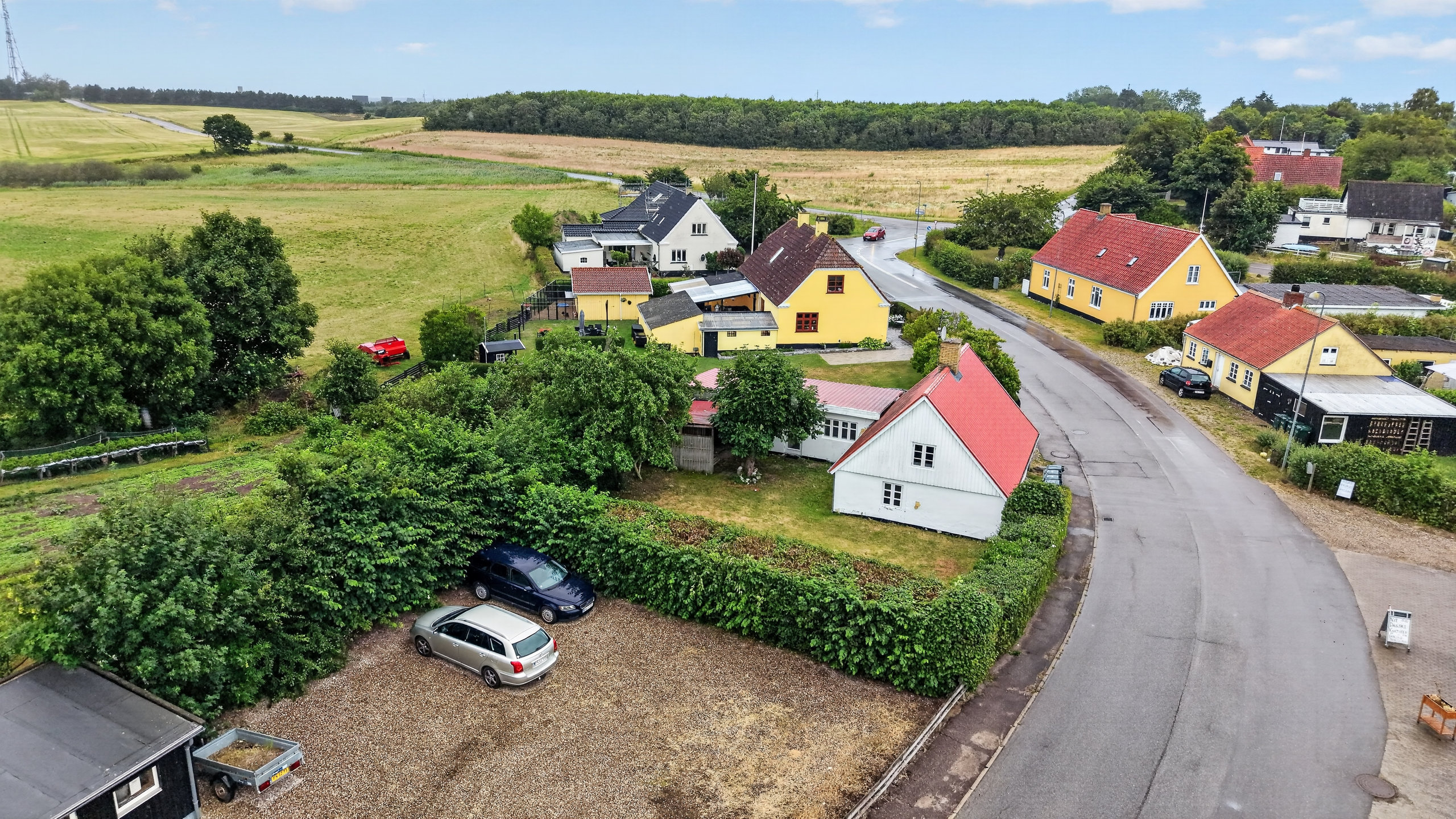 Fremhævet luftfoto billede i fuldskærmstilstand. Billede af Stårupvej 31, Stårup, 4500 Nykøbing Sj