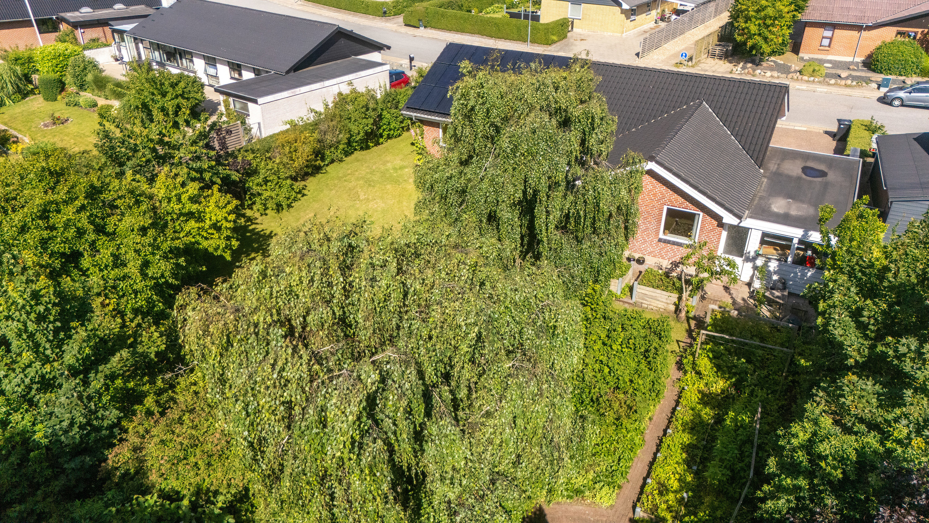 Fremhævet set fra haven billede i fuldskærmstilstand. Billede af Mågevej 18, 7700 Thisted