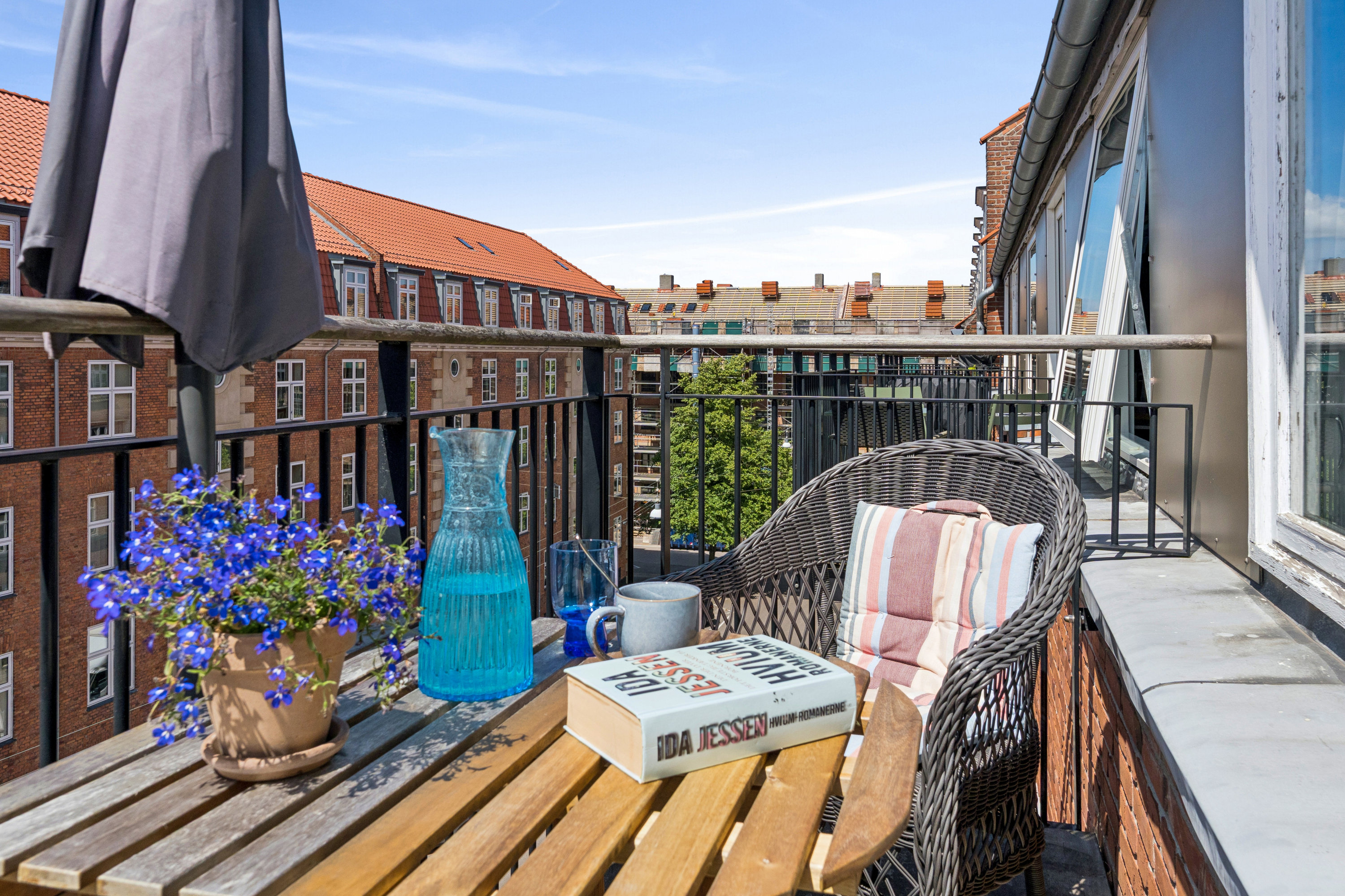 Fremhævet terrasse billede i fuldskærmstilstand. Billede af Bechgaardsgade 10, 4. tv., 2100 København Ø
