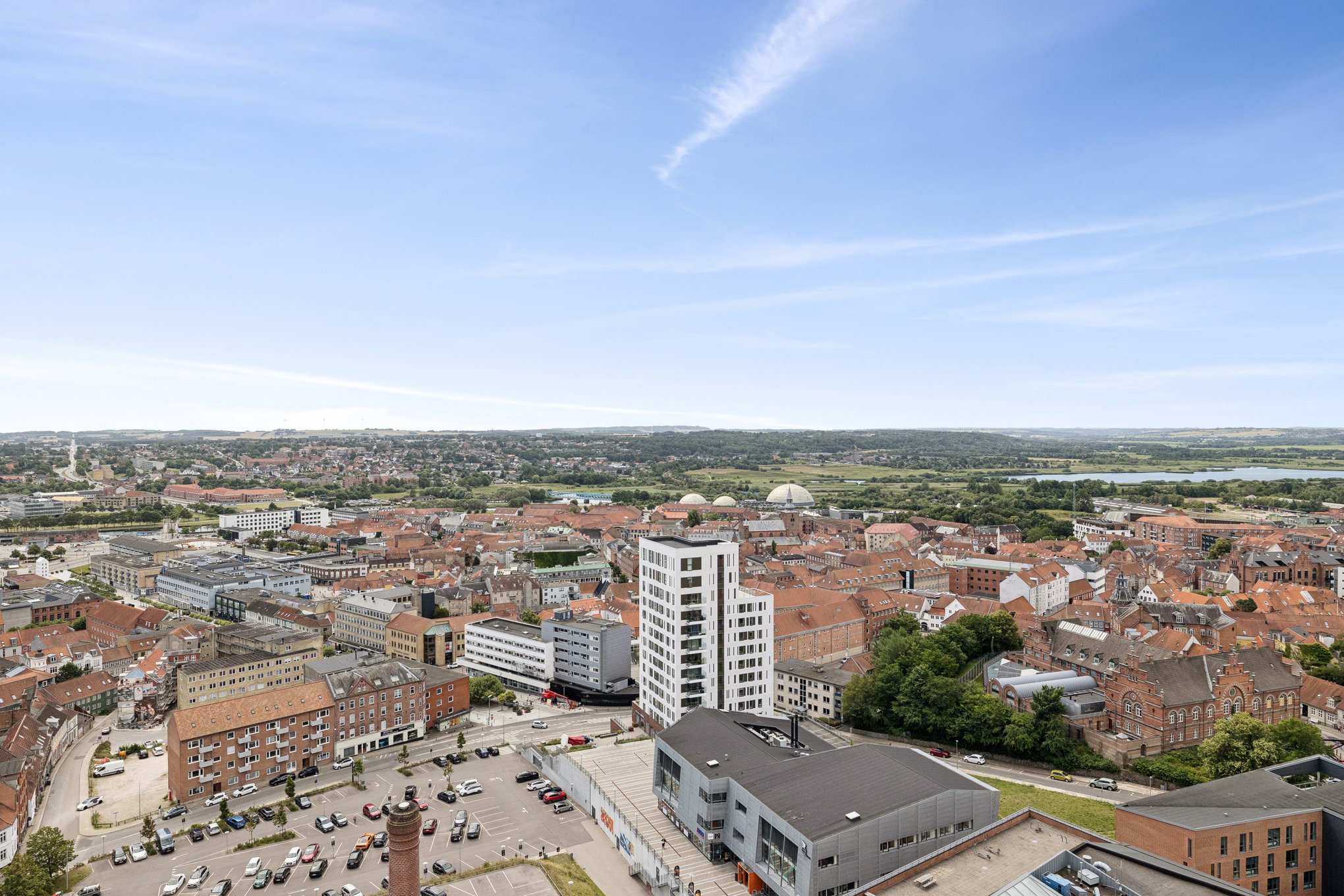 Fremhævet luftfoto billede i fuldskærmstilstand. Billede af Thorsgade 35, 19. 90., Randers, 8900 Randers C