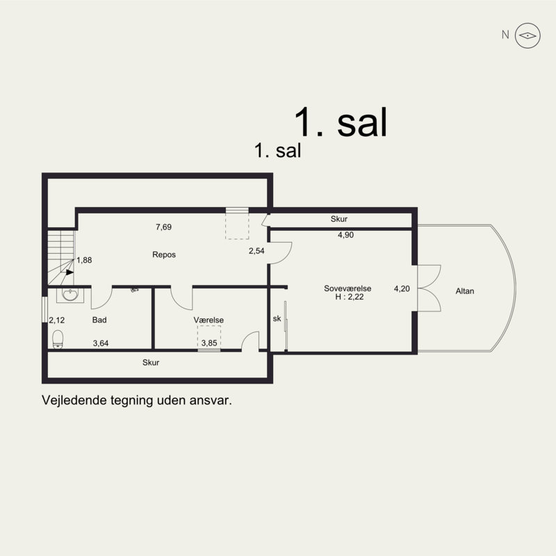 Plantegninger billede af Skovlyvej 3, Fensholt , 8300 Odder