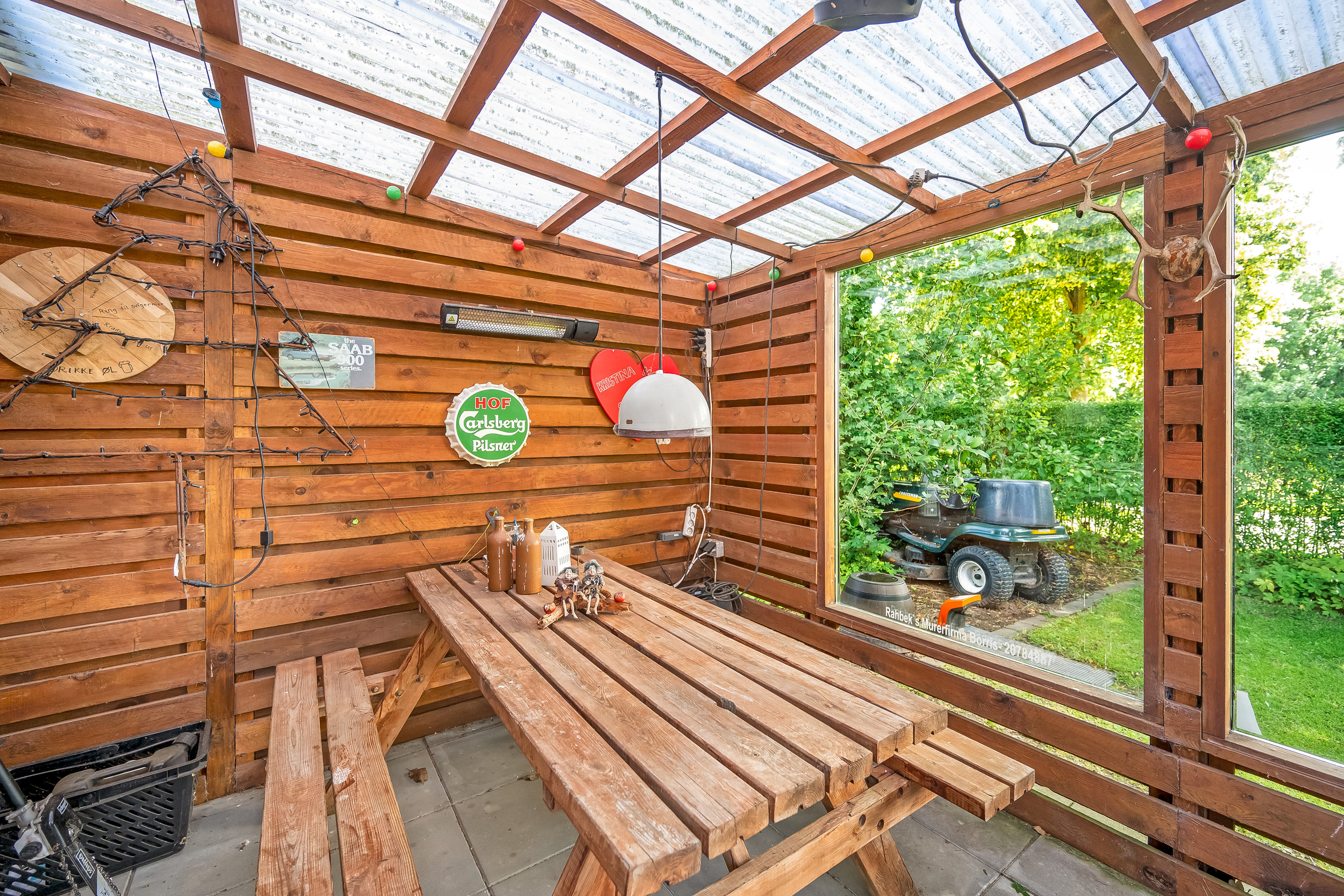 Fremhævet overdækket terrasse billede i fuldskærmstilstand. Billede af Agervej 73, Borris, 6900 Skjern