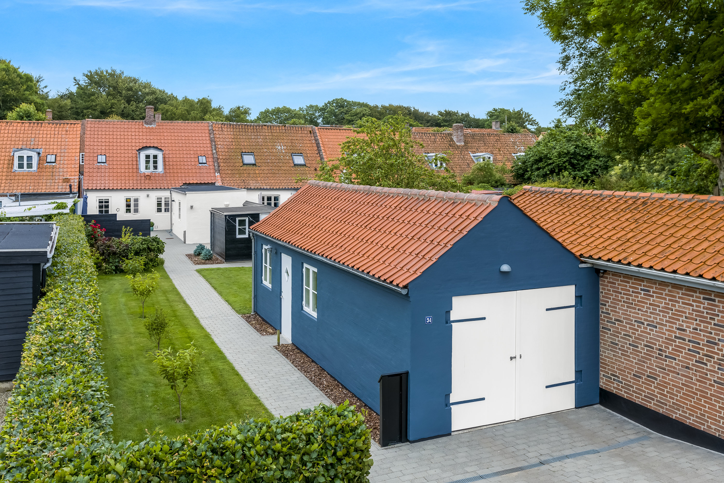 Fremhævet facade billede i fuldskærmstilstand. Billede af Slotsgaden 34, Møgeltønder, 6270 Tønder