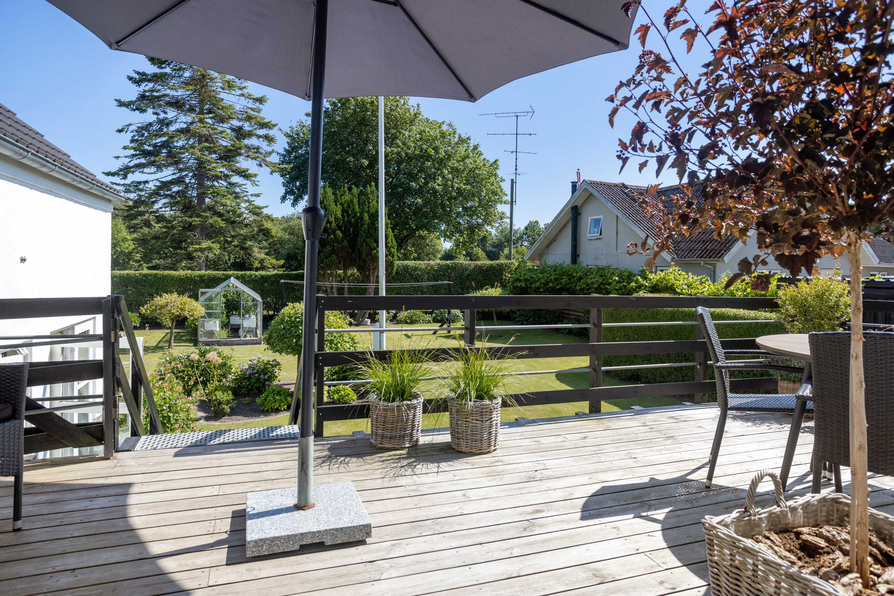 Fremhævet terrasse billede i fuldskærmstilstand. Billede af Ålborgvej 607, Flauenskjold, 9330 Dronninglund
