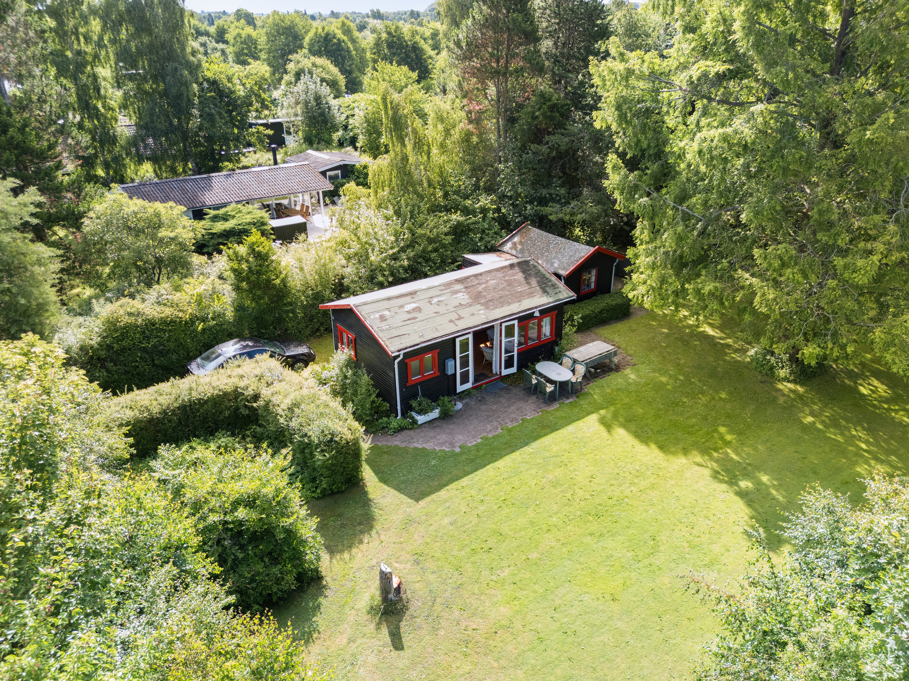 Fremhævet luftfoto billede i fuldskærmstilstand. Billede af Sneppevej 2, Villingerød, 3120 Dronningmølle