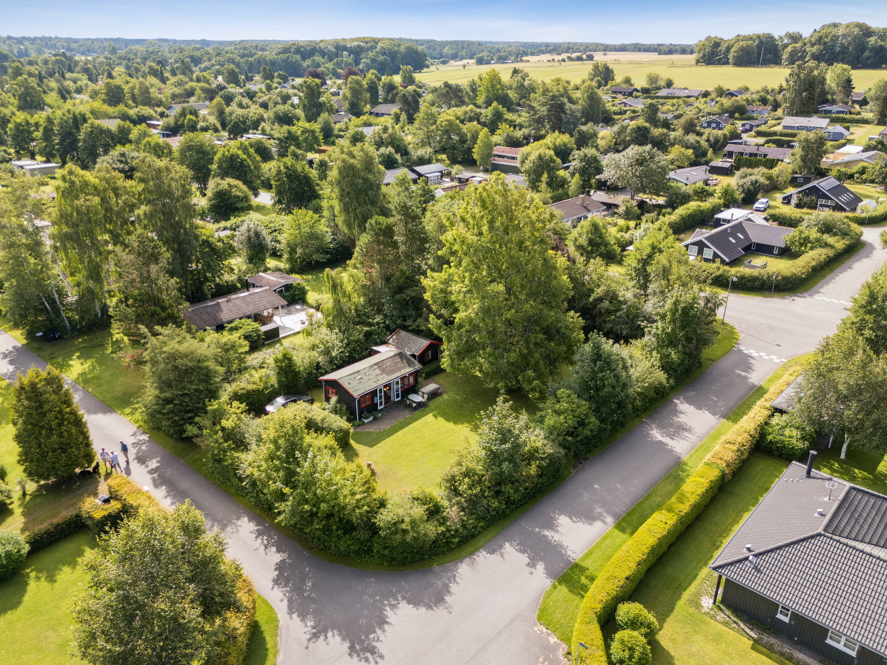 Fremhævet luftfoto billede i fuldskærmstilstand. Billede af Sneppevej 2, Villingerød, 3120 Dronningmølle