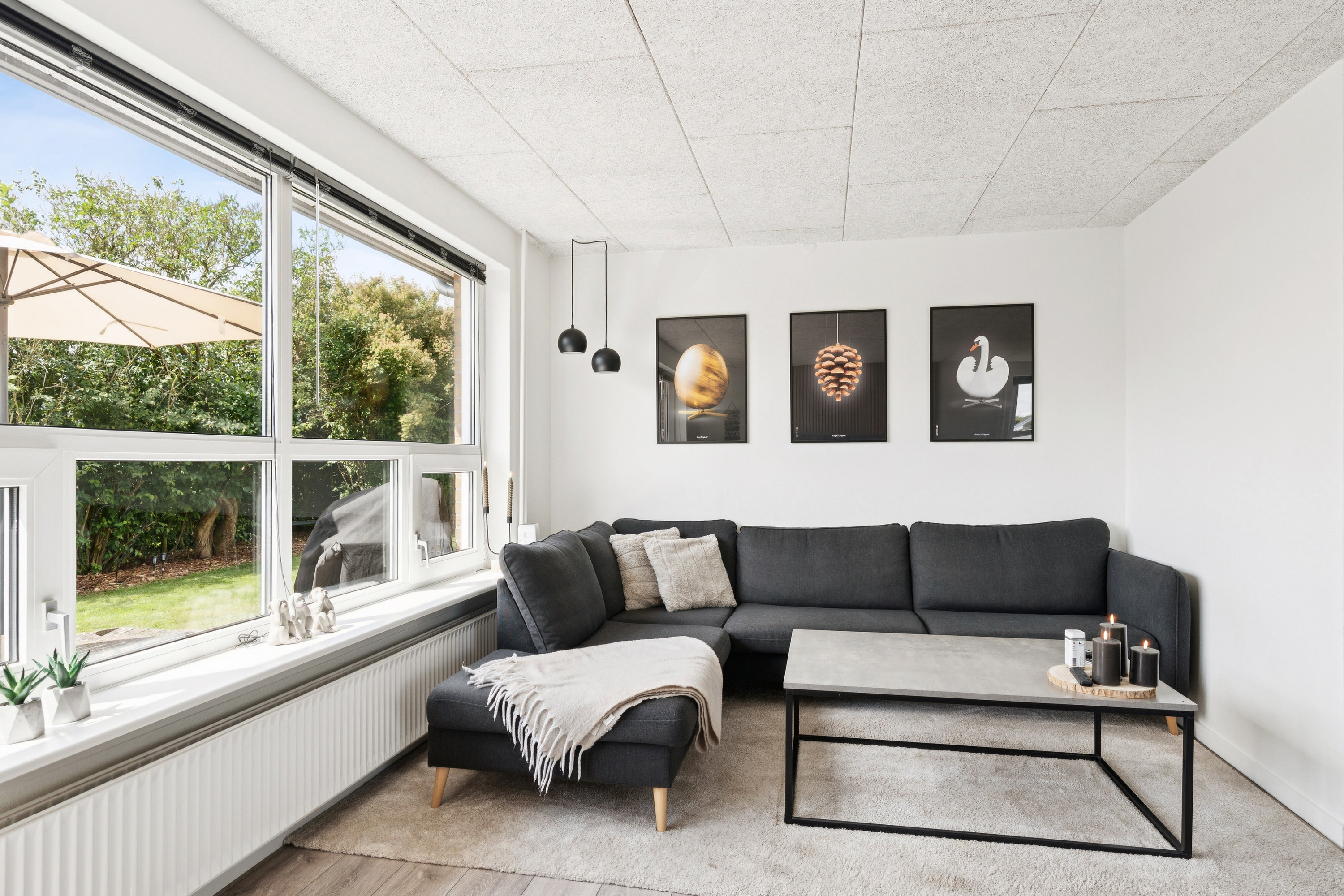 Fremhævet stue billede i fuldskærmstilstand. Billede af Havrevænget 9, 7200 Grindsted