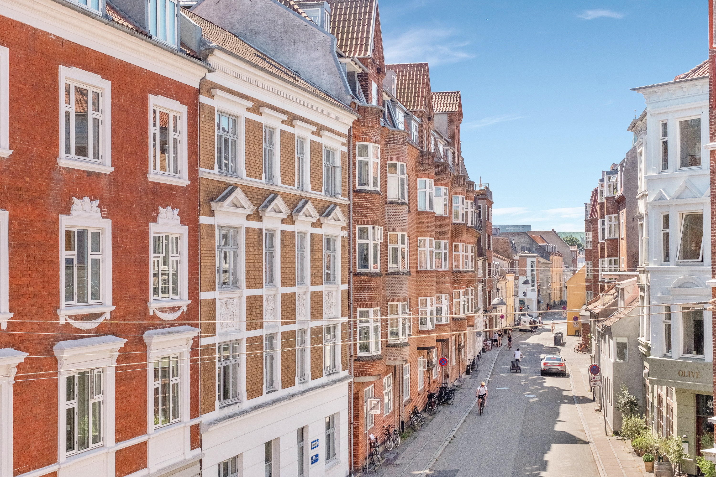 Fremhævet facade billede i fuldskærmstilstand. Billede af Mejlgade 87, 2. tv., 8000 Aarhus C
