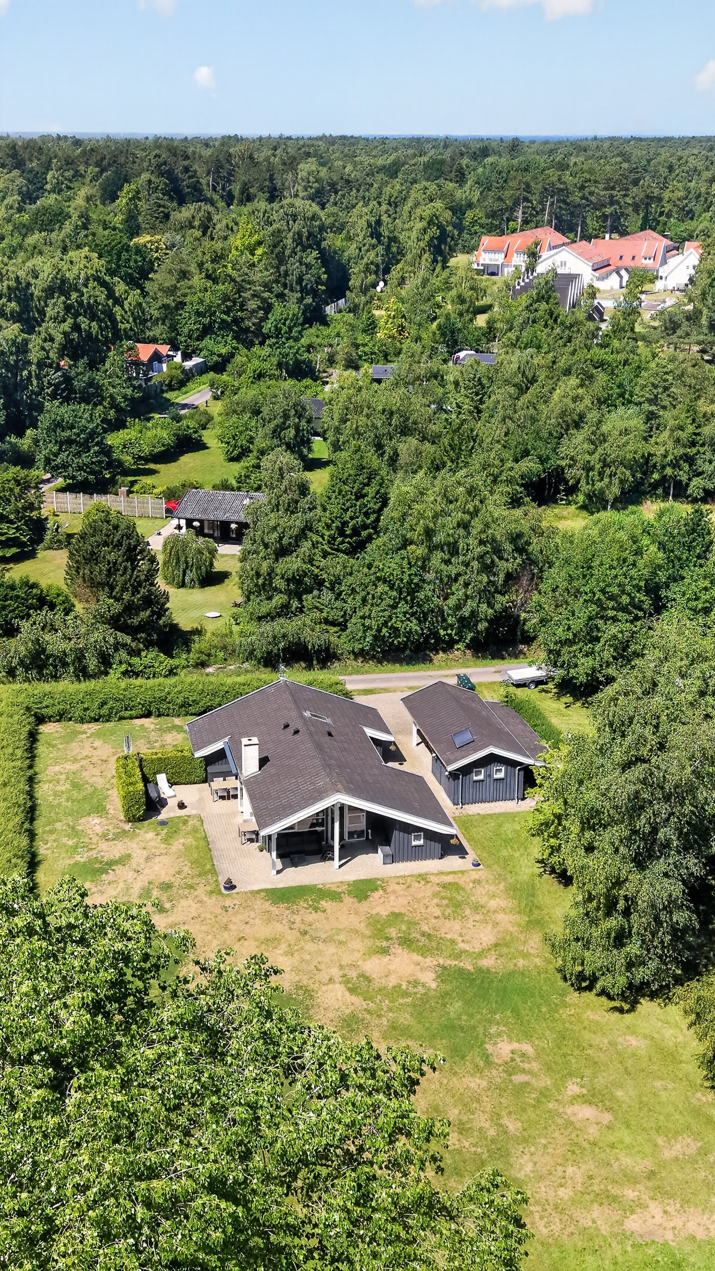 Fremhævet luftfoto billede i fuldskærmstilstand. Billede af Enggårdsvej 13A, Nakke, 4500 Nykøbing Sj