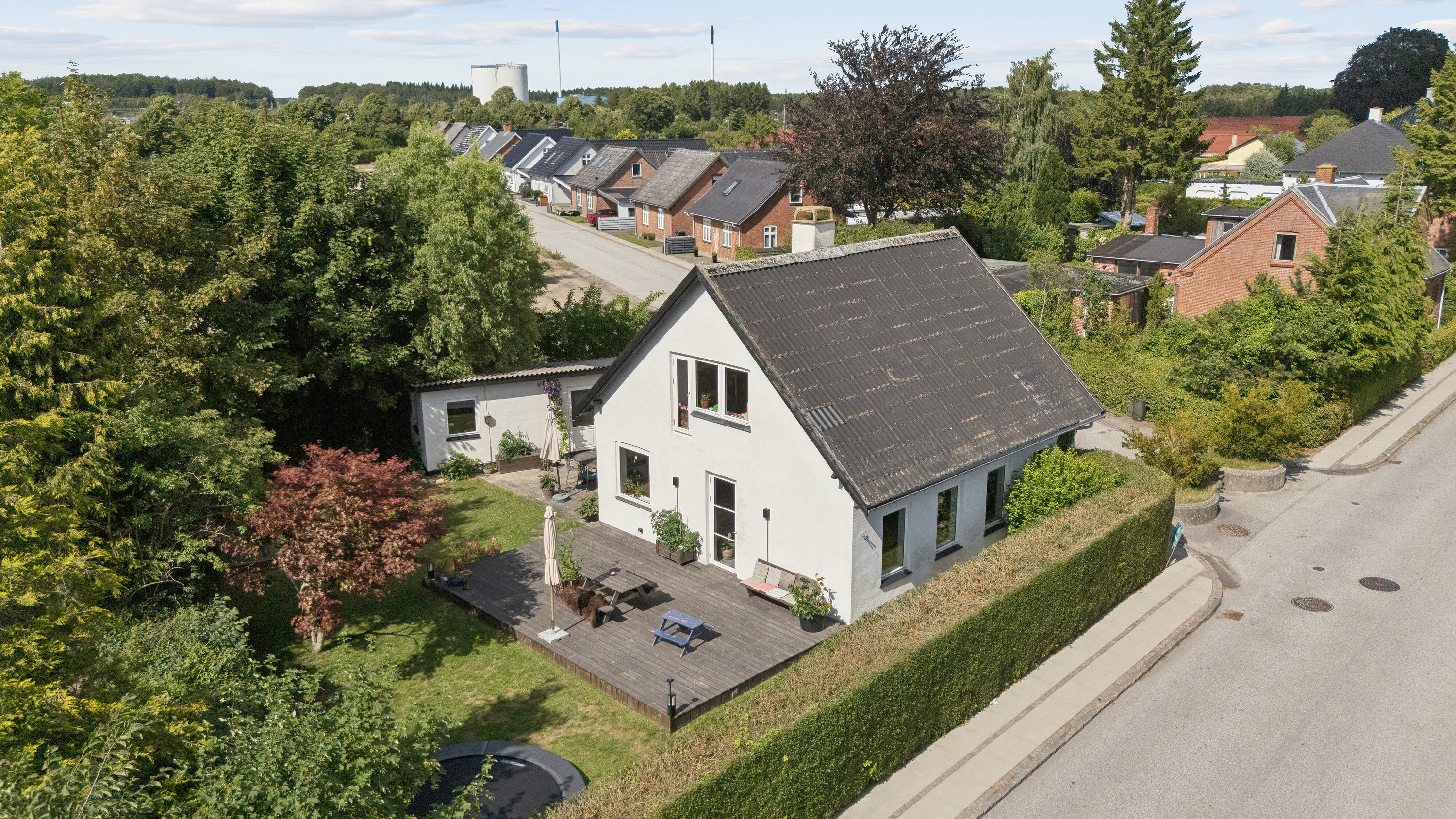 Fremhævet luftfoto billede i fuldskærmstilstand. Billede af Schwartzgade 1, 4690 Haslev