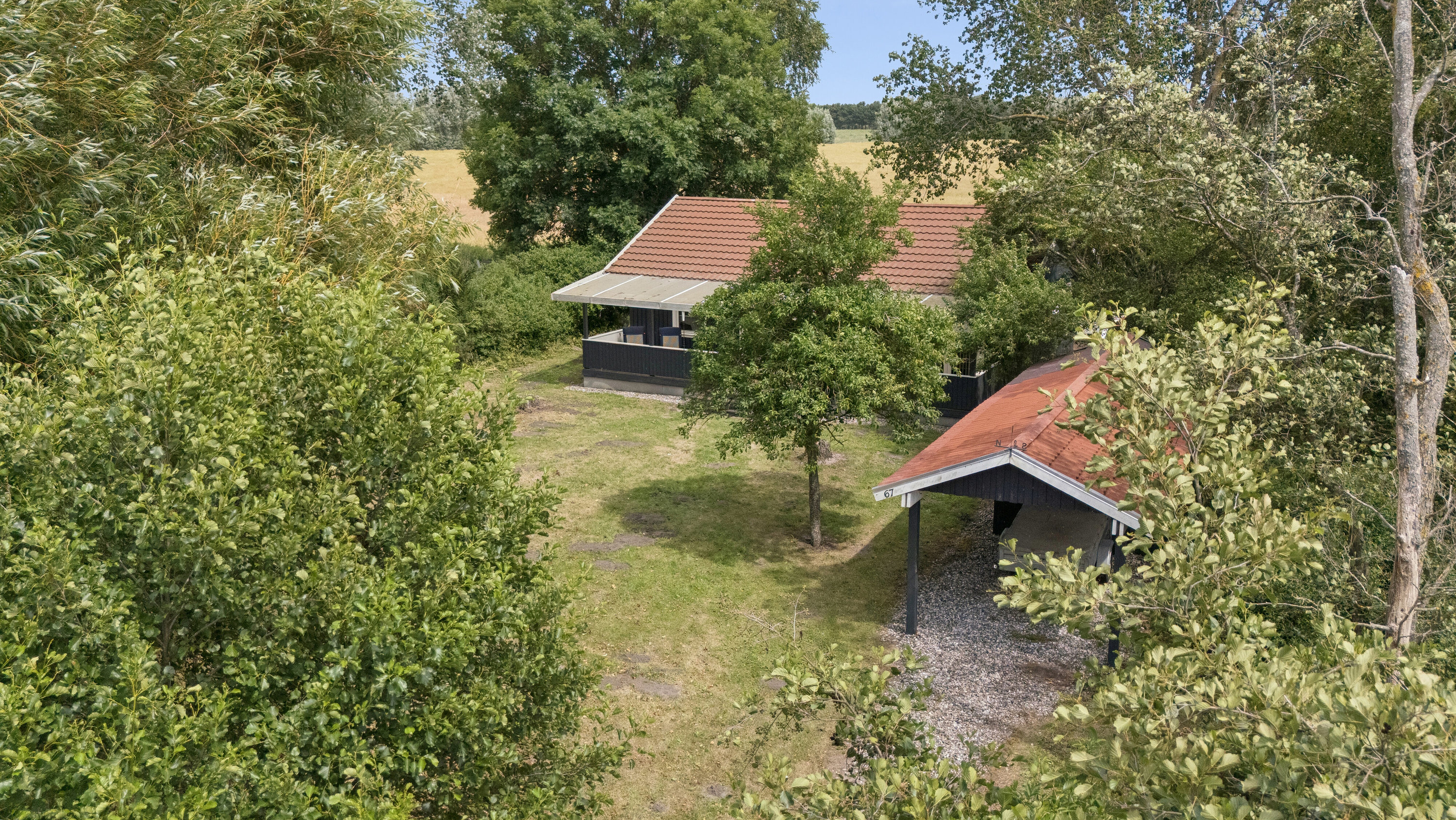 Fremhævet luftfoto billede i fuldskærmstilstand. Billede af Hejrevej 67, 4760 Vordingborg