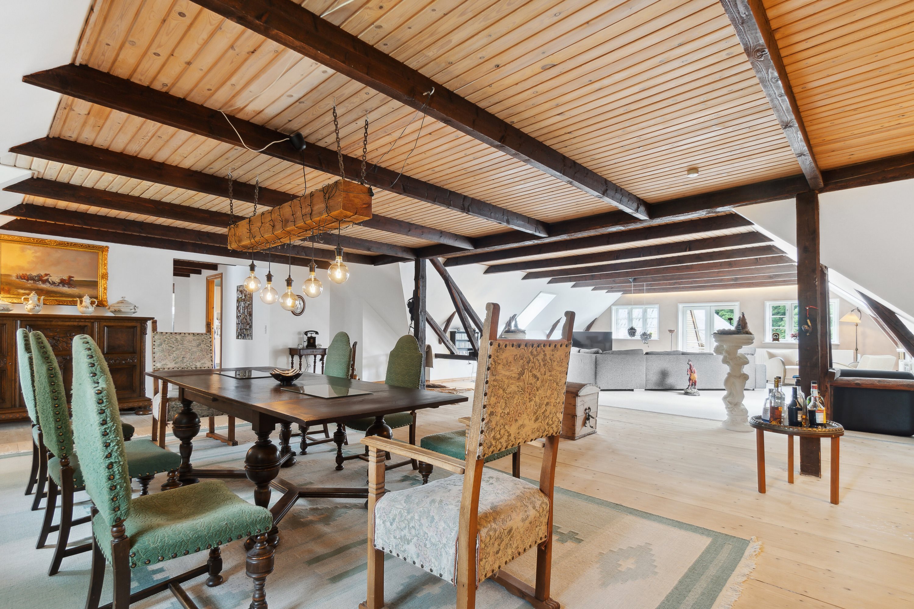 Fremhævet spisestue billede i fuldskærmstilstand. Billede af Svostrupvej 27, 8883 Gjern