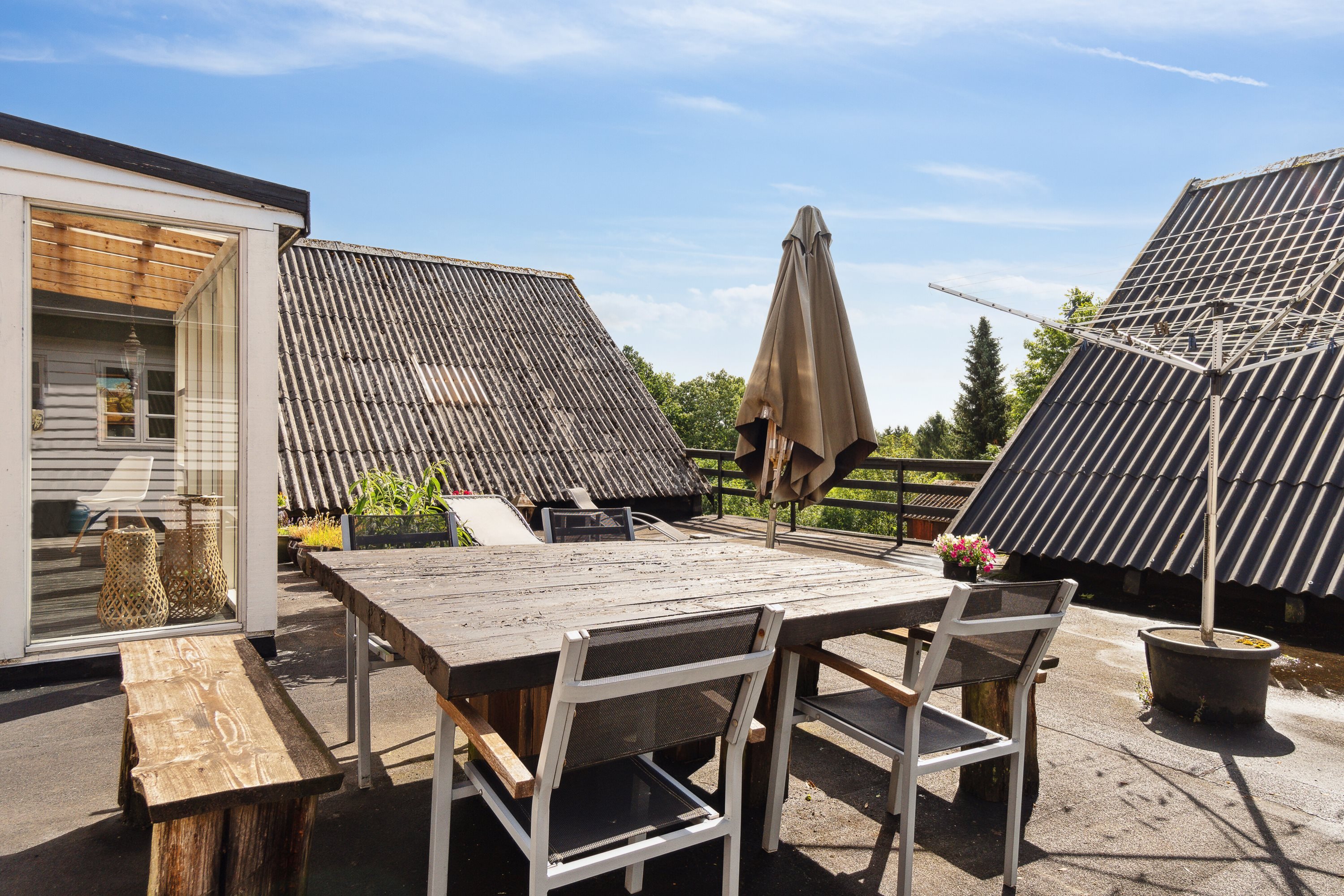 Fremhævet altan billede i fuldskærmstilstand. Billede af Svostrupvej 27, 8883 Gjern