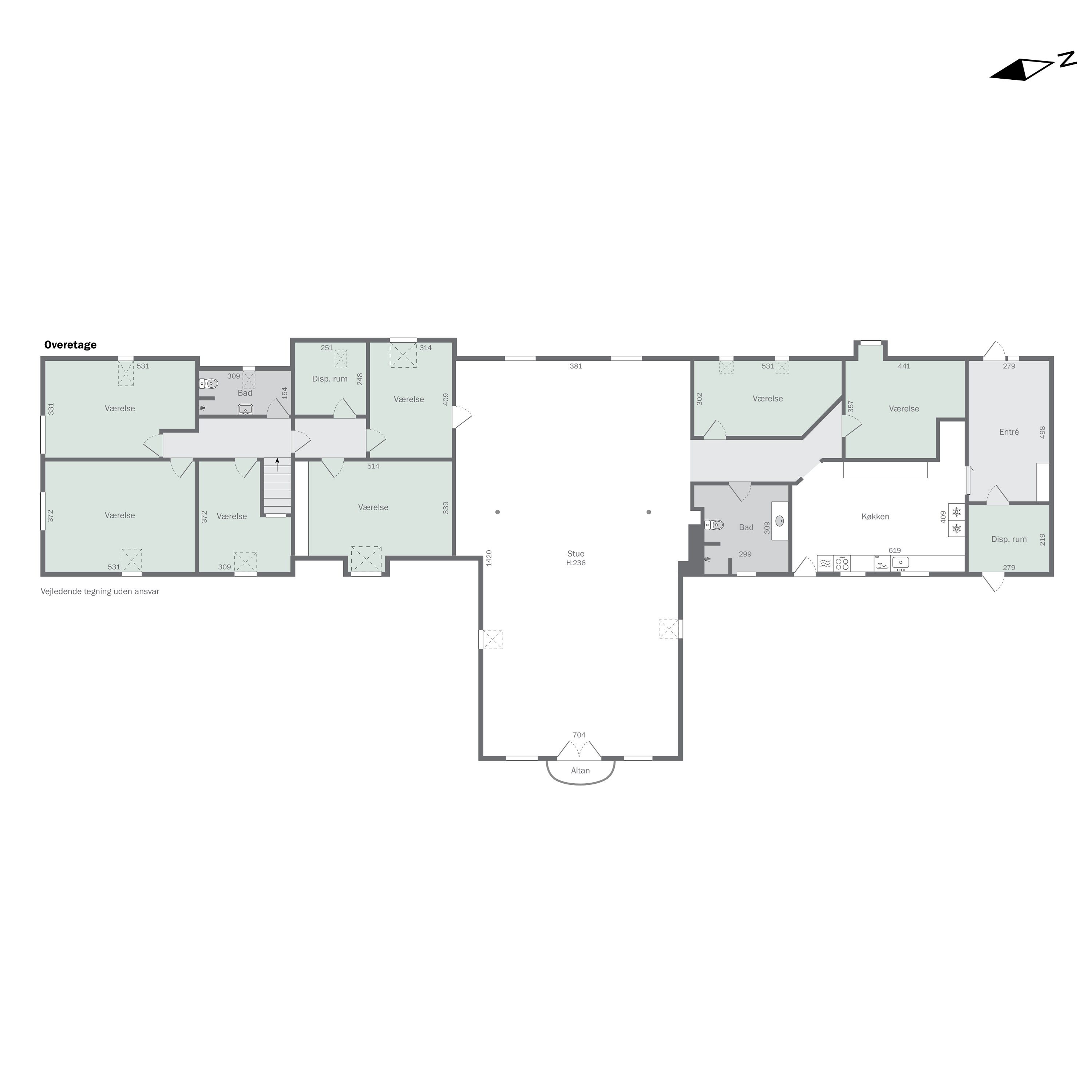 Plantegninger billede af Svostrupvej 27, 8883 Gjern