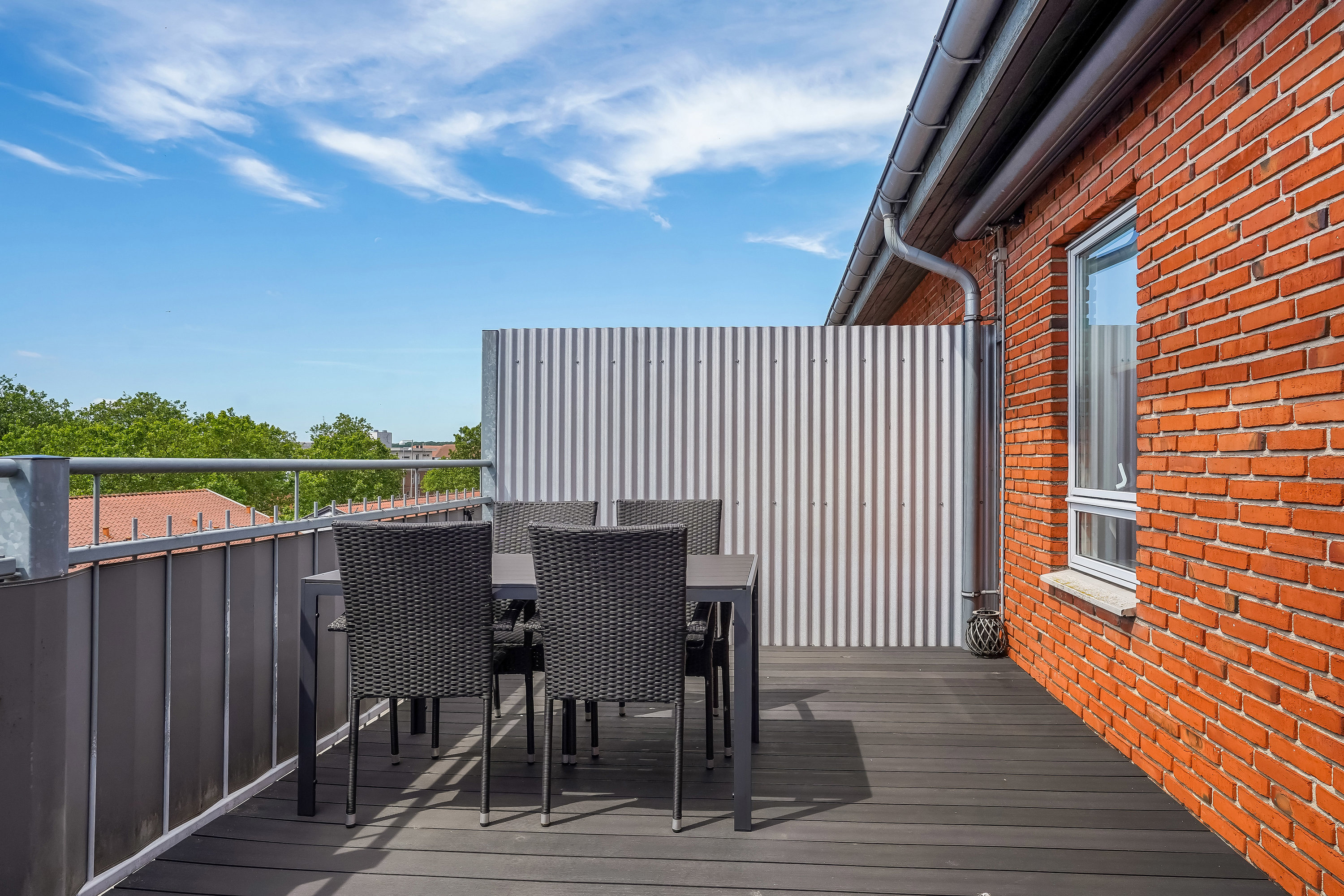 Fremhævet terrasse billede i fuldskærmstilstand. Billede af Bredstedgade 38, 2. 7., 5000 Odense C
