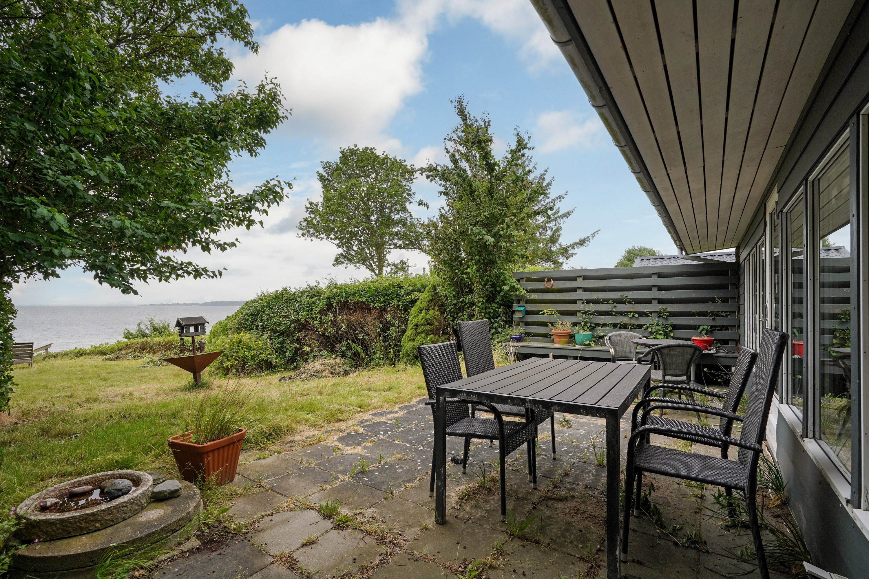 Fremhævet terrasse billede i fuldskærmstilstand. Billede af Skovhaverne 39, Skovkrogen, 5683 Haarby