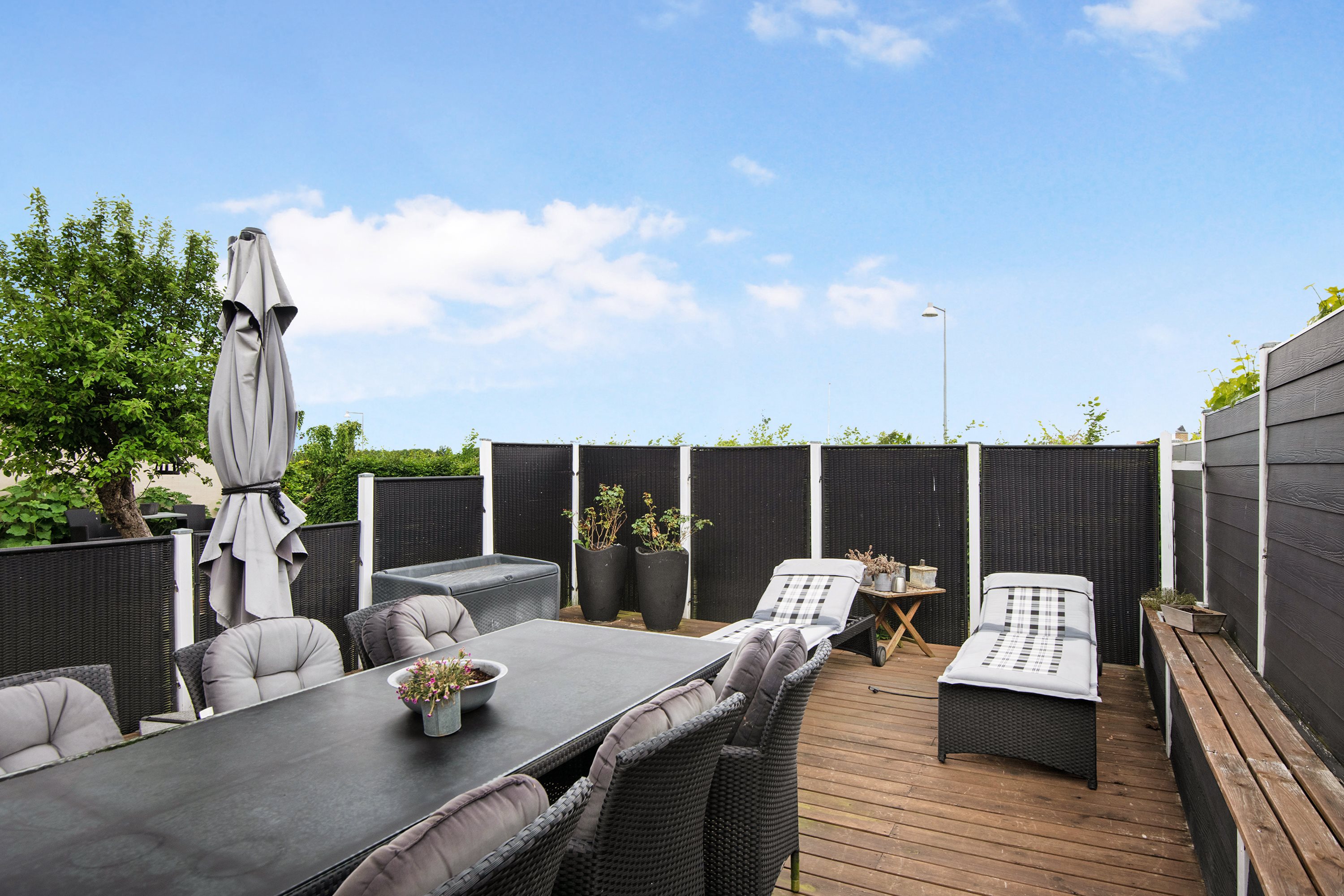 Fremhævet terrasse billede i fuldskærmstilstand. Billede af Skomagergyden 4, Hasseris, 9000 Aalborg
