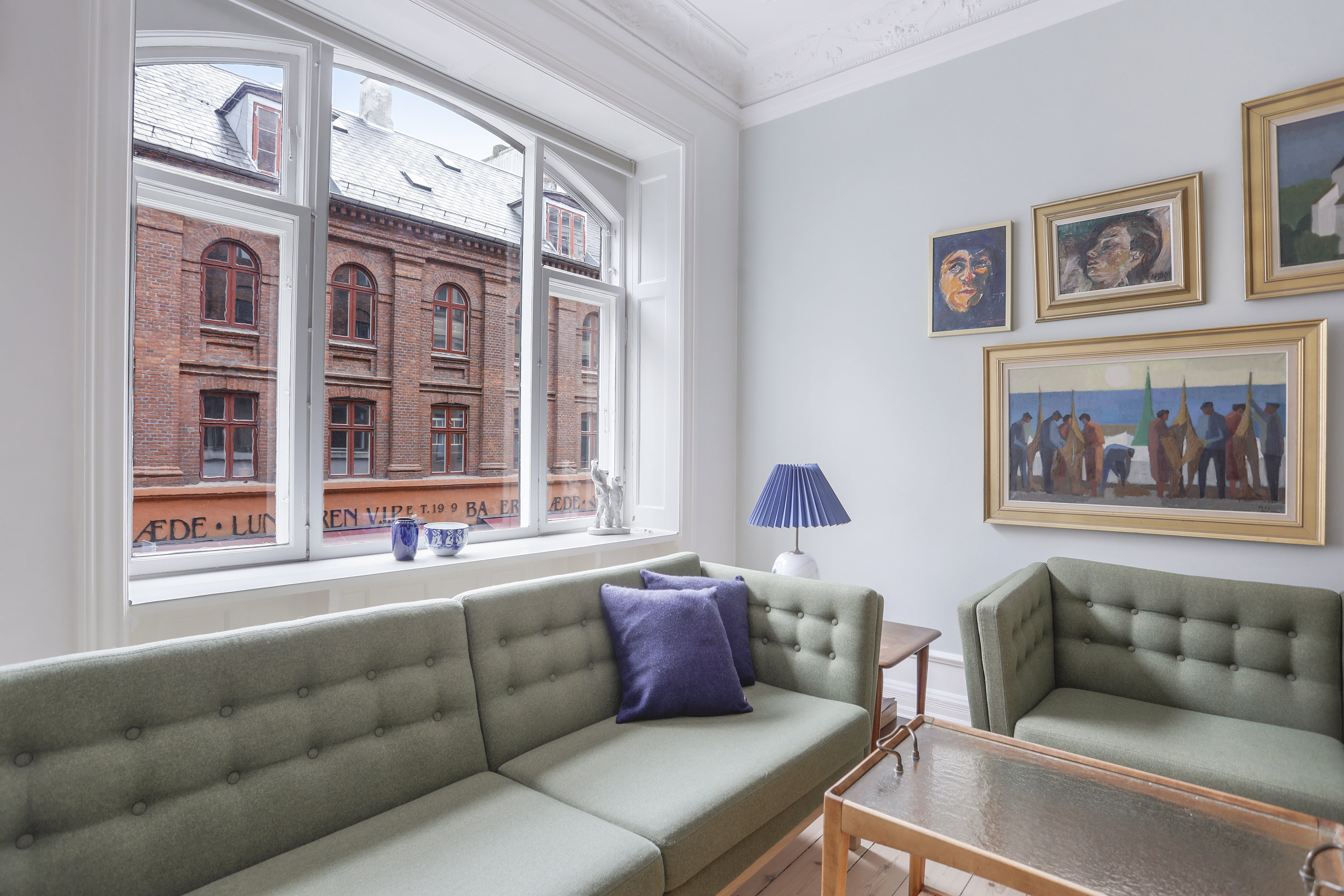 Fremhævet stue billede i fuldskærmstilstand. Billede af Bagerstræde 5, 1. tv., 1617 København V