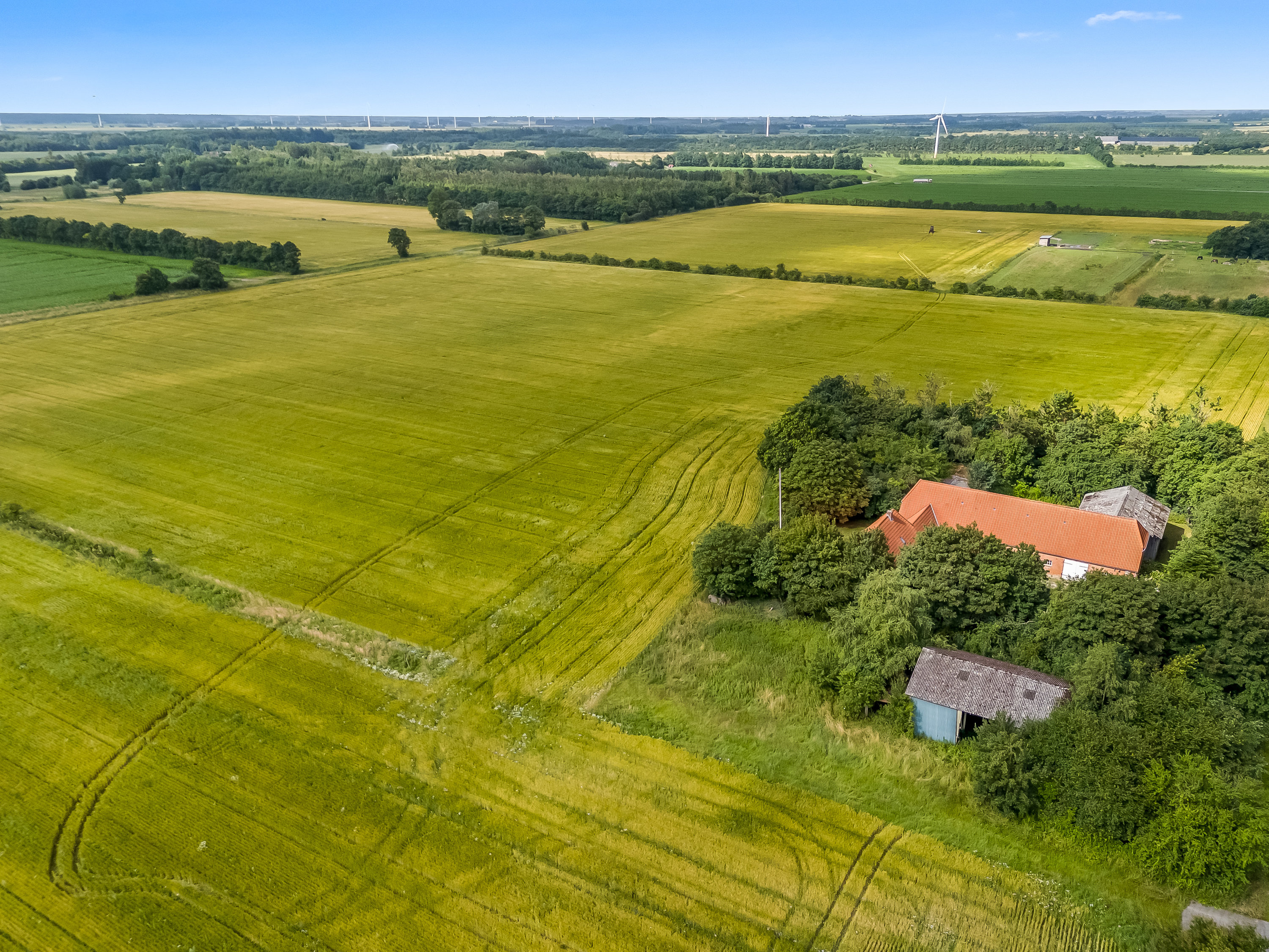 Fremhævet luftfoto billede i fuldskærmstilstand. Billede af Flensborglandevej 23, St Tøndemark, 6270 Tønder